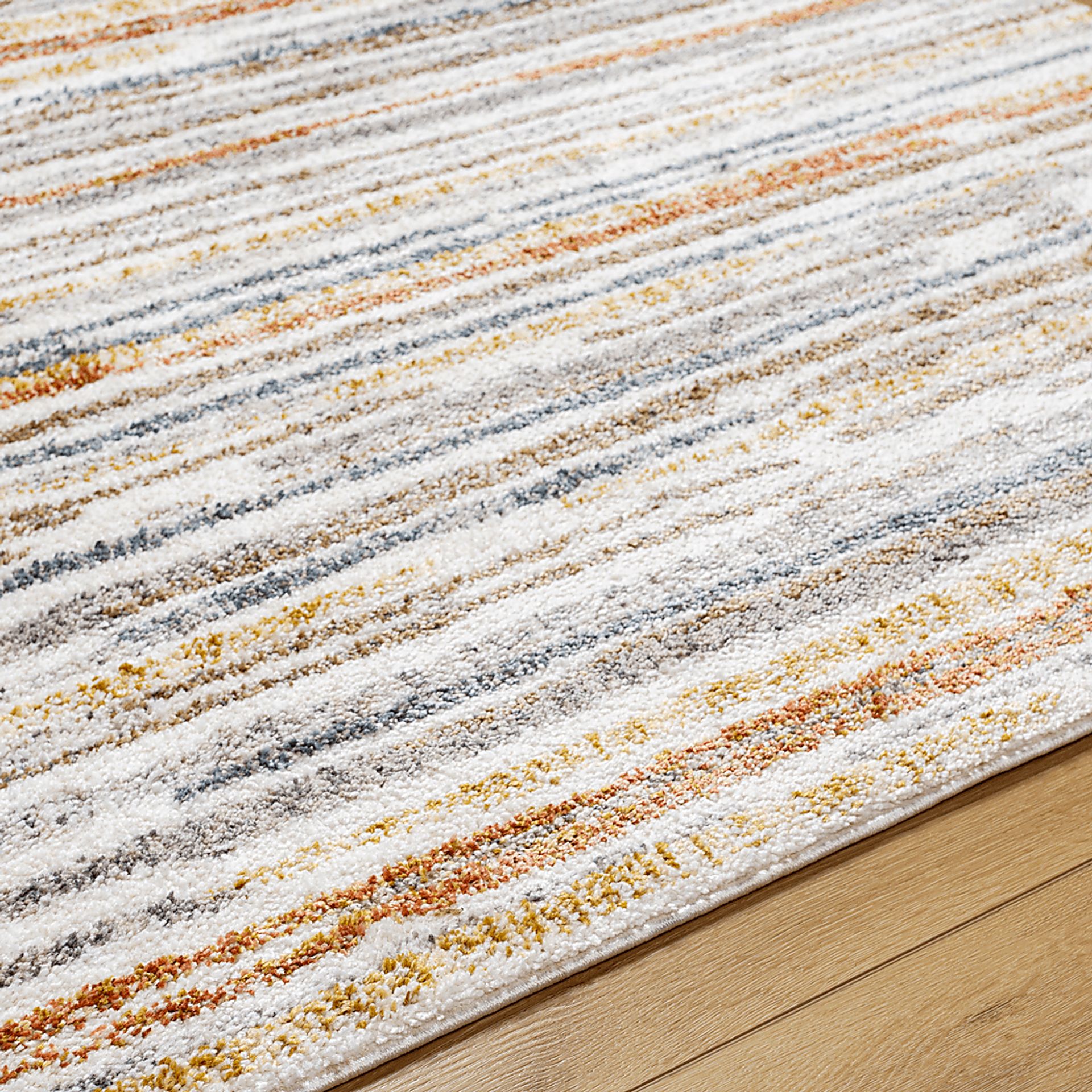 Moza Cream 5'3 x 7' Area Rug - Image 5