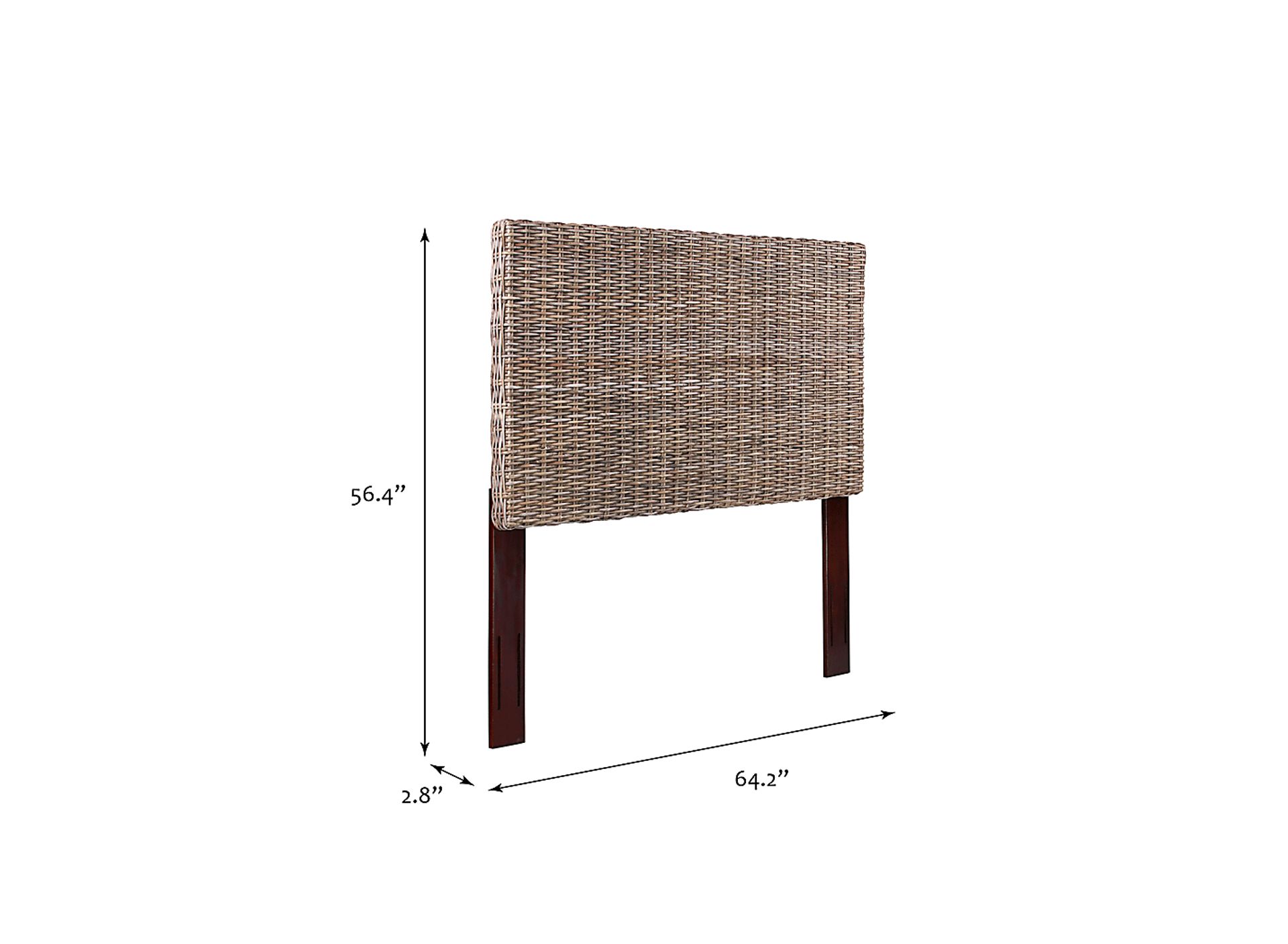 Mozzone Gray Queen Headboard - Image 6