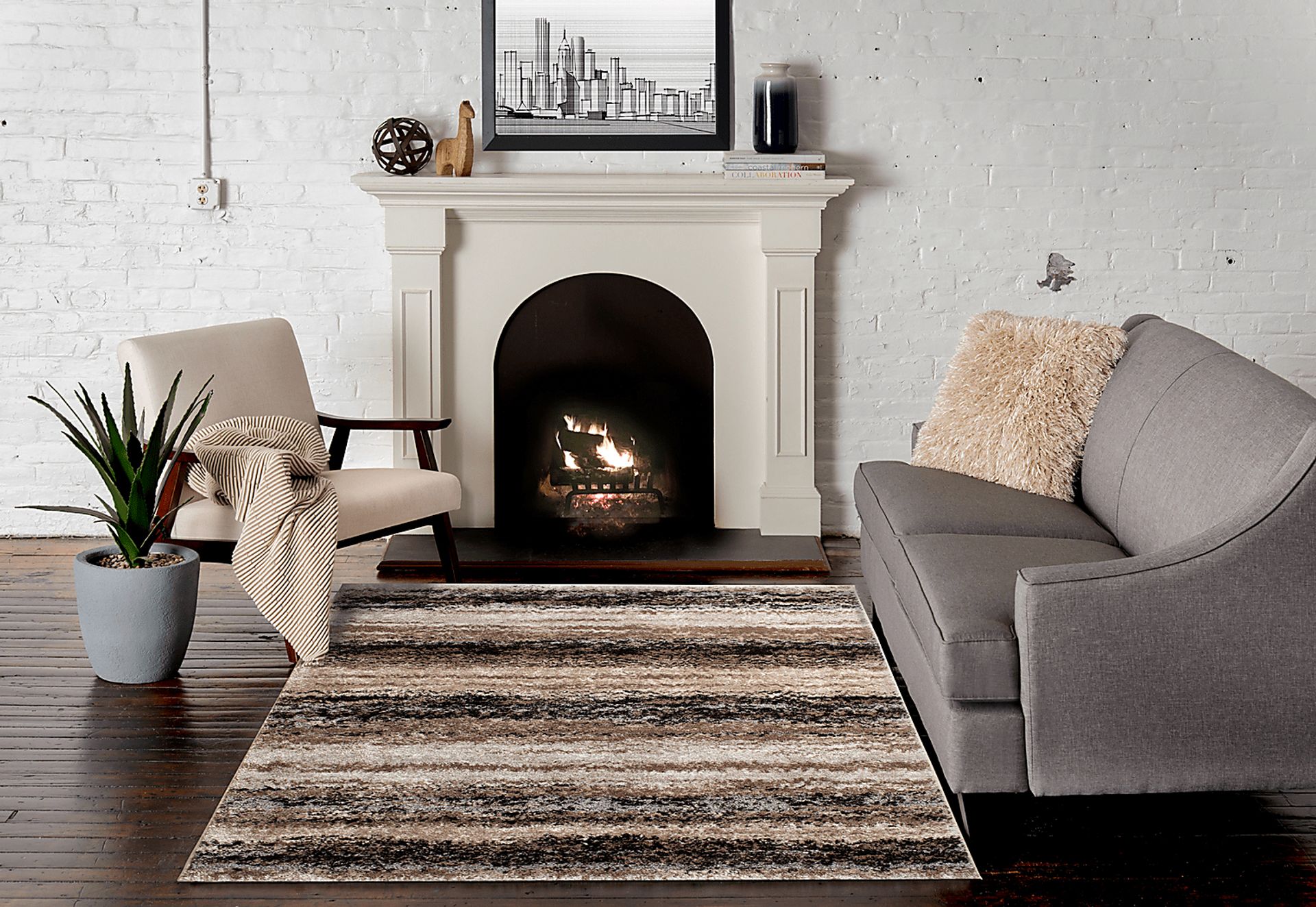 Mt. Vernon Taupe 7'10 x 9'10 Rug - Image 2