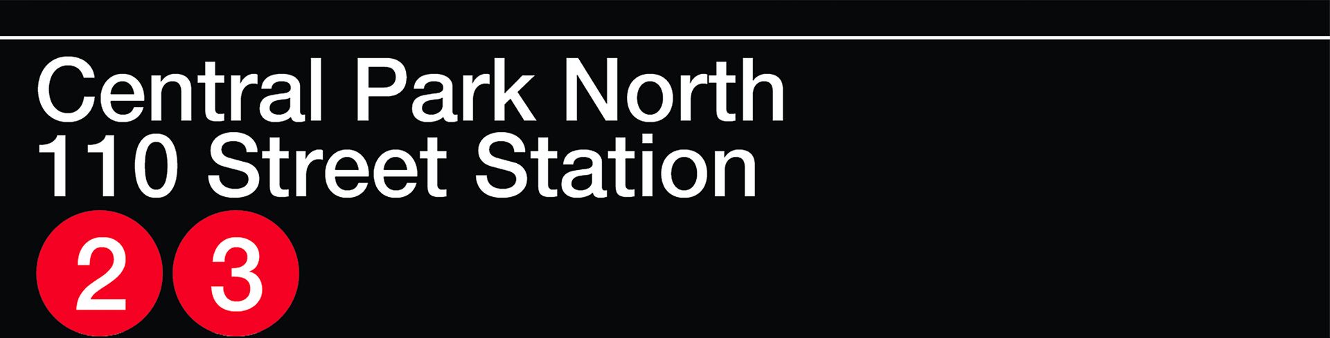 MTA Central Park Black Artwork - Image 1