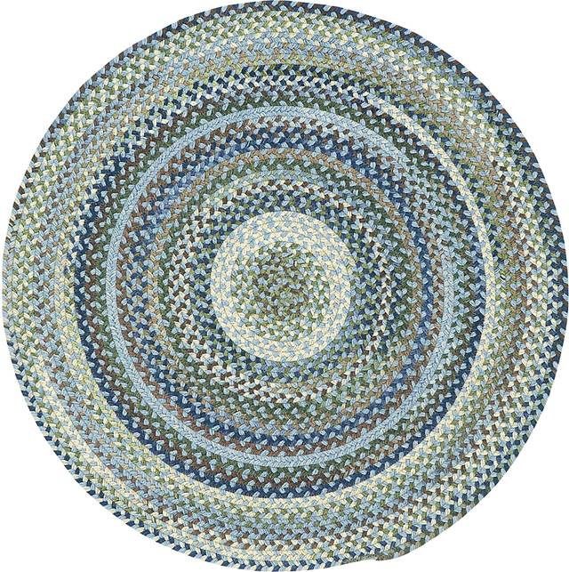 Mugadi Blue 7'6 Round Rug - Thumbnail - Image 1