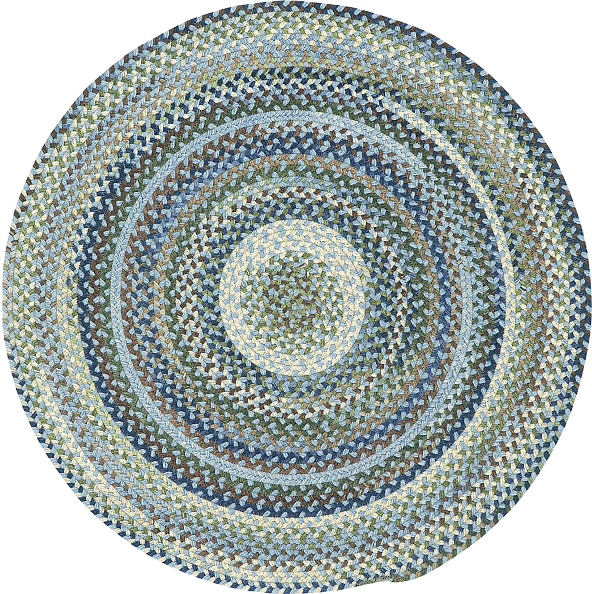 Mugadi Blue 7'6 Round Rug - Image 1