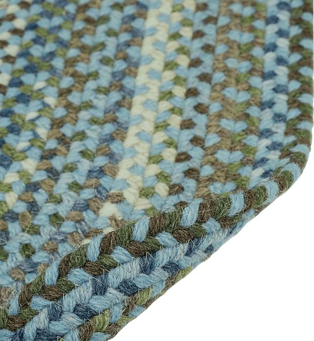 Mugadi Blue 8' x 11' Oval Rug - Thumbnail - Image 2