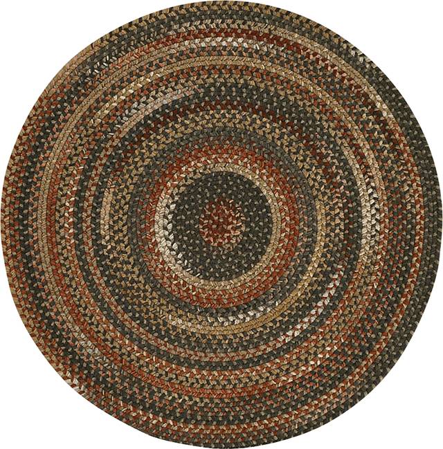 Mugadi Brown/Multi 5'6 Round Rug - Thumbnail - Image 1