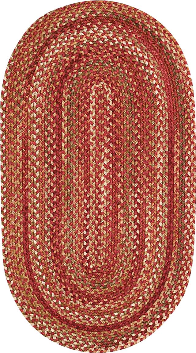 Mugadi Red 8' x 11' Oval Rug - Thumbnail - Image 1