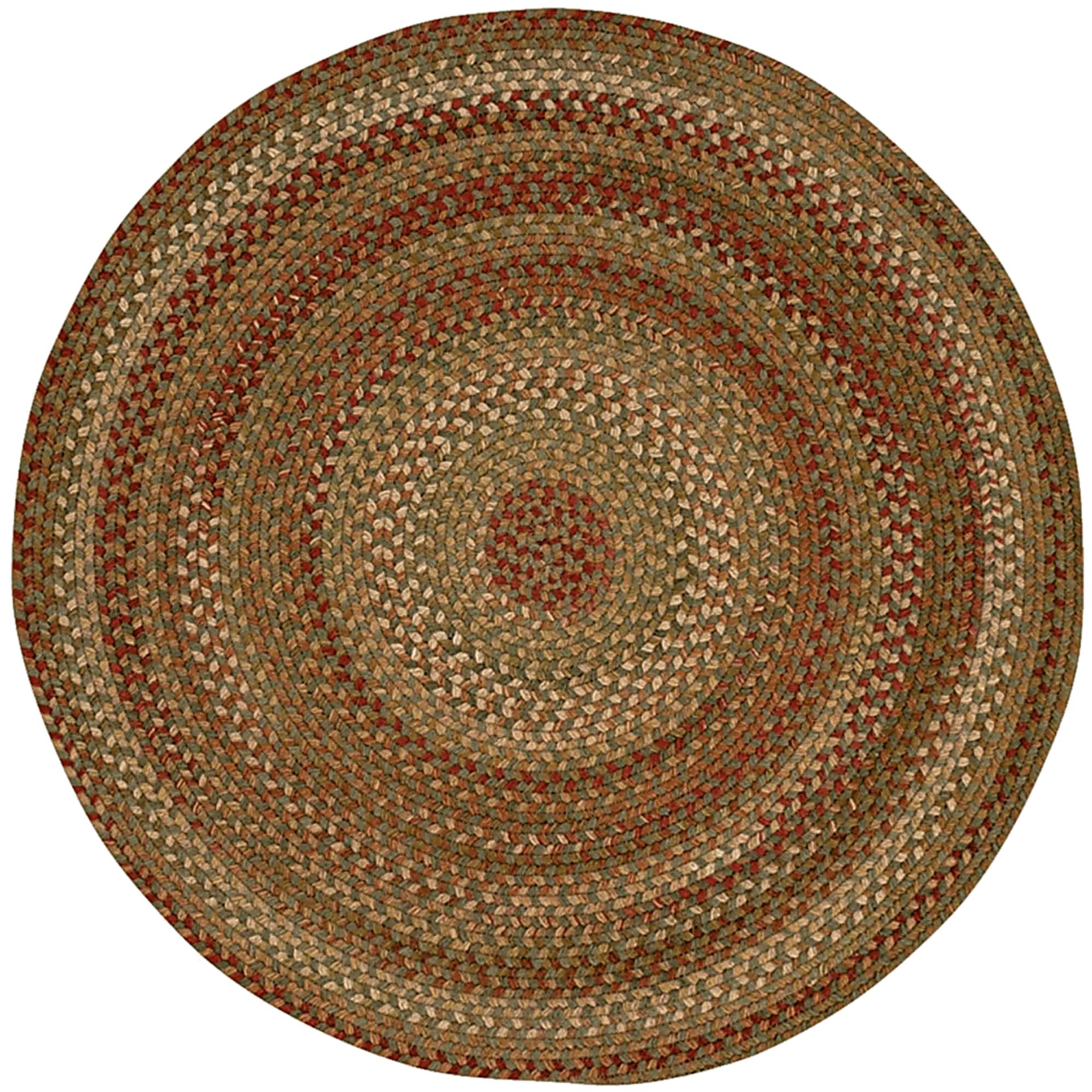 Mugadi Sage/Red 7'6 Round Rug - Image 1