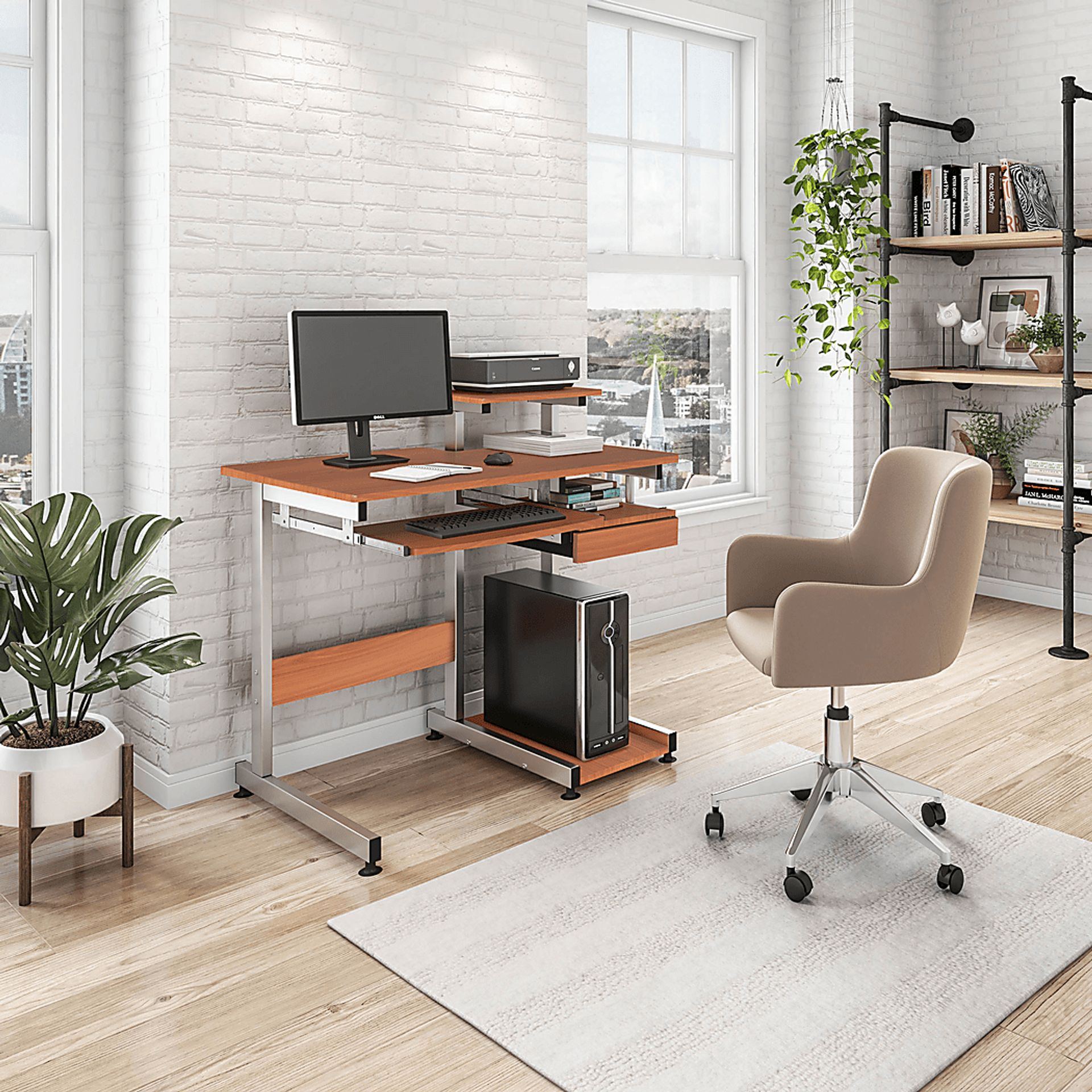 Muhiro Brown Desk - Image 2