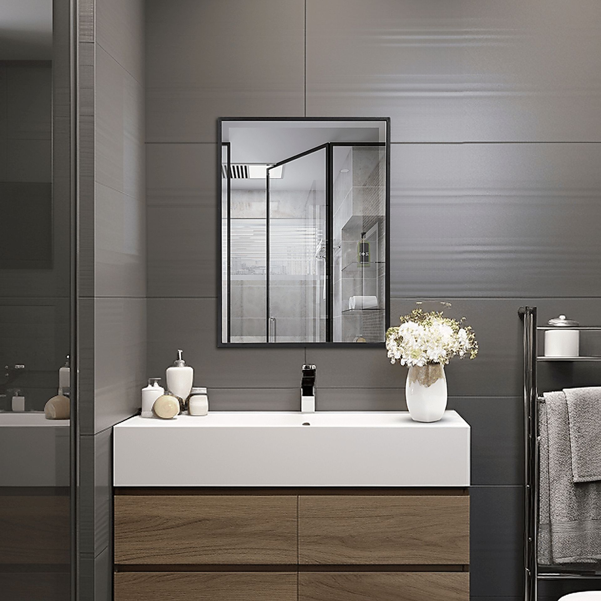 Mukulu Black Wall Mirror - Image 3