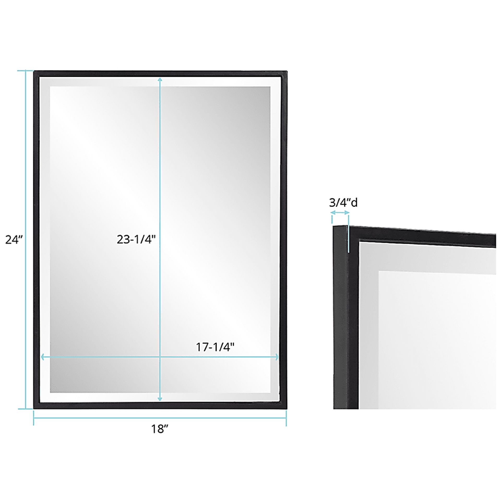 Mukulu Black Wall Mirror - Image 9
