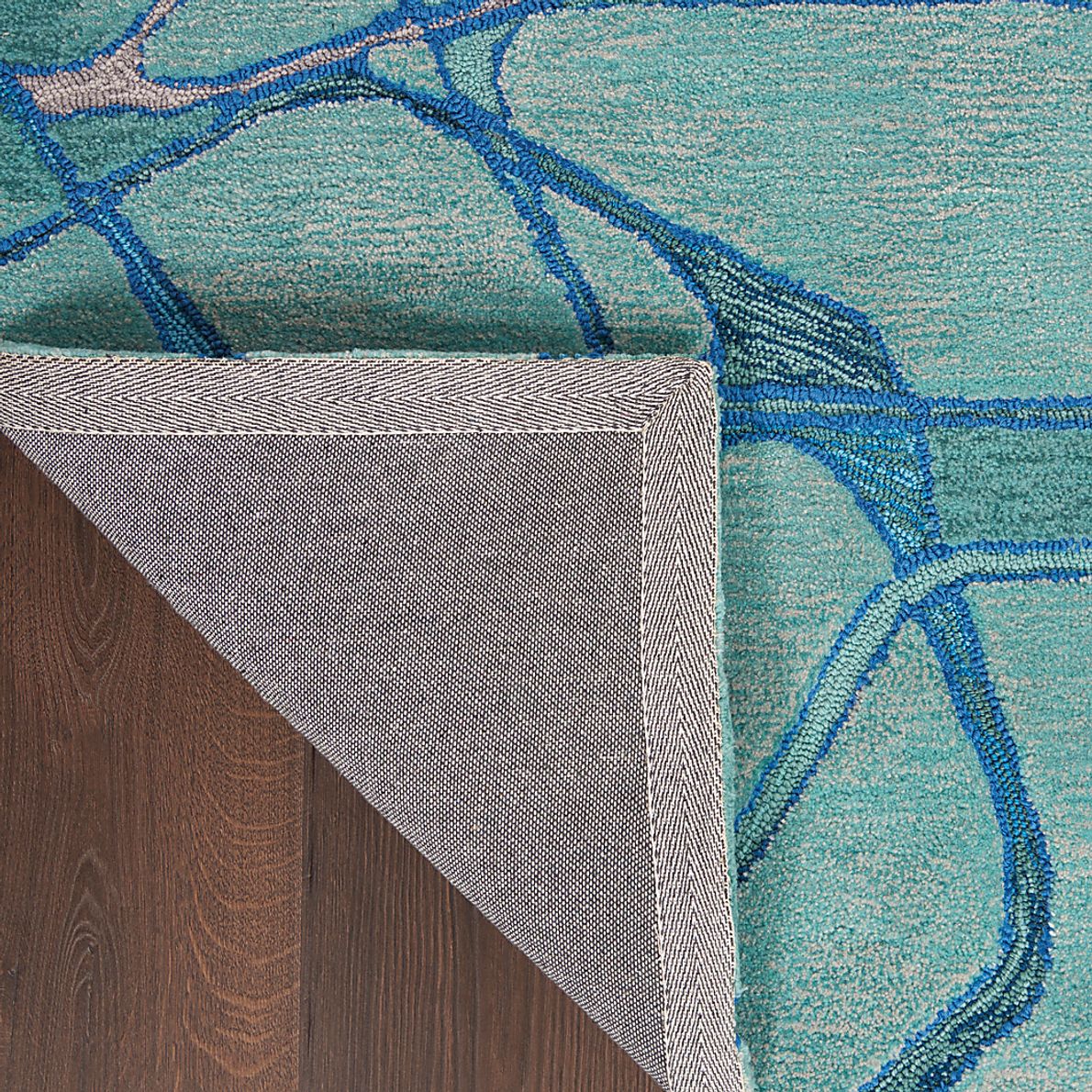 Muldein Aqua 5'3" x 7'9" Rug