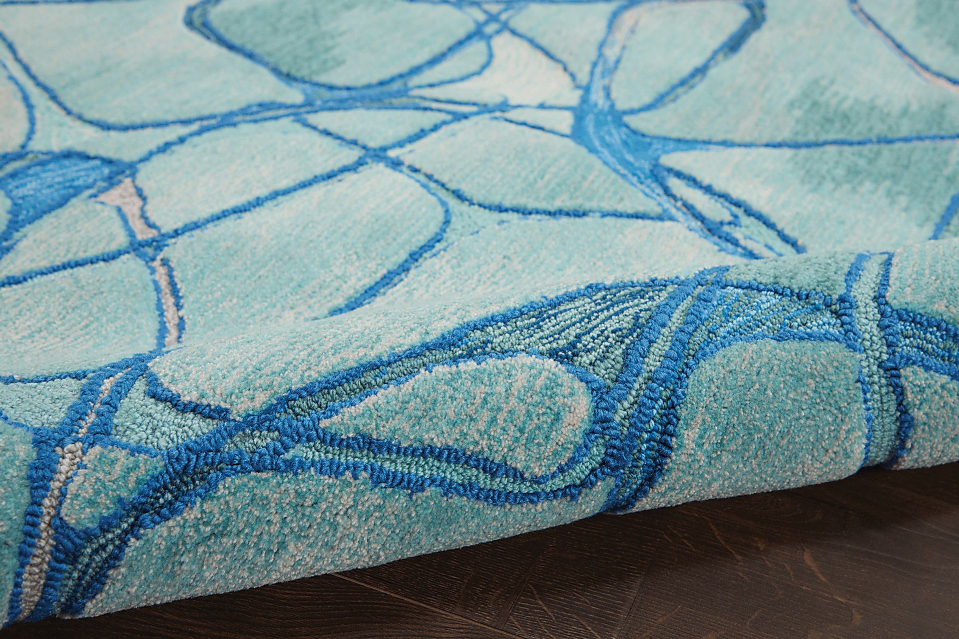 Muldein Aqua 7'9" x 9'9" Rug - Image 3