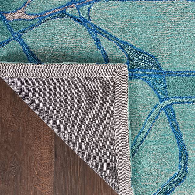 Muldein Aqua 7'9" x 9'9" Rug - Thumbnail - Image 4