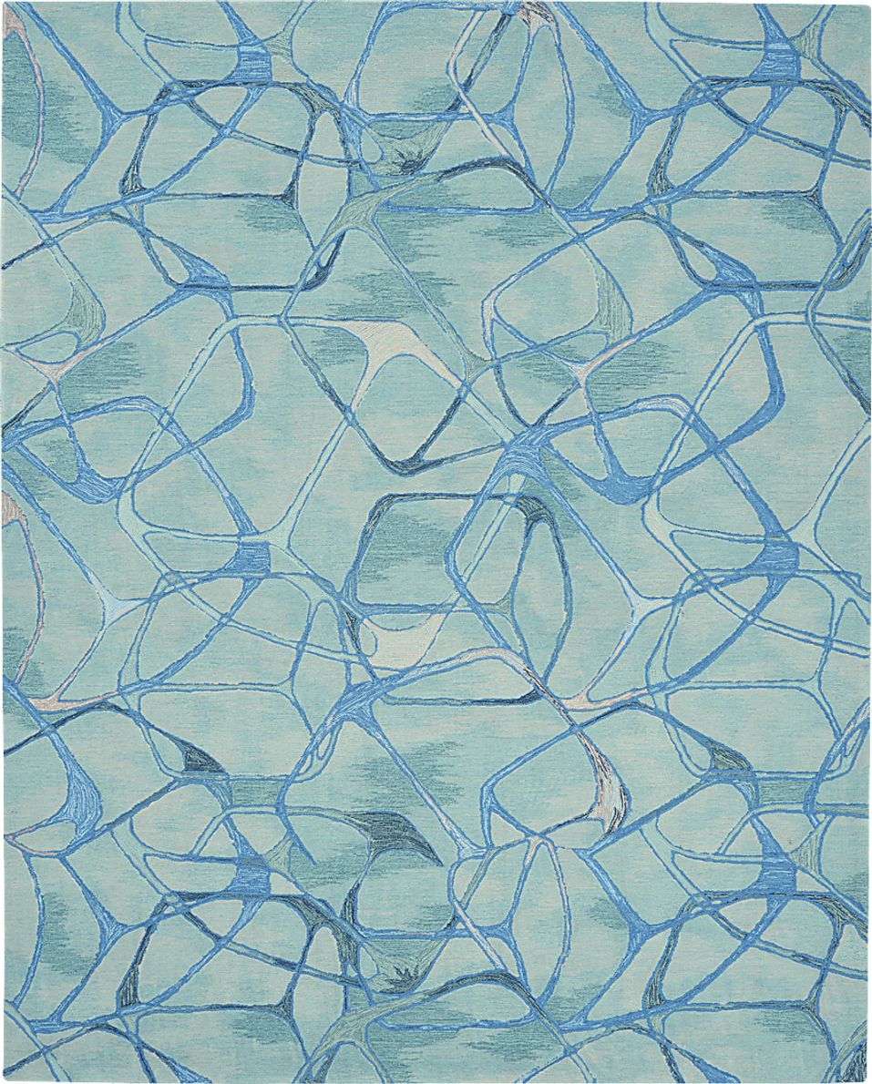 Muldein Aqua 7'9" x 9'9" Rug
