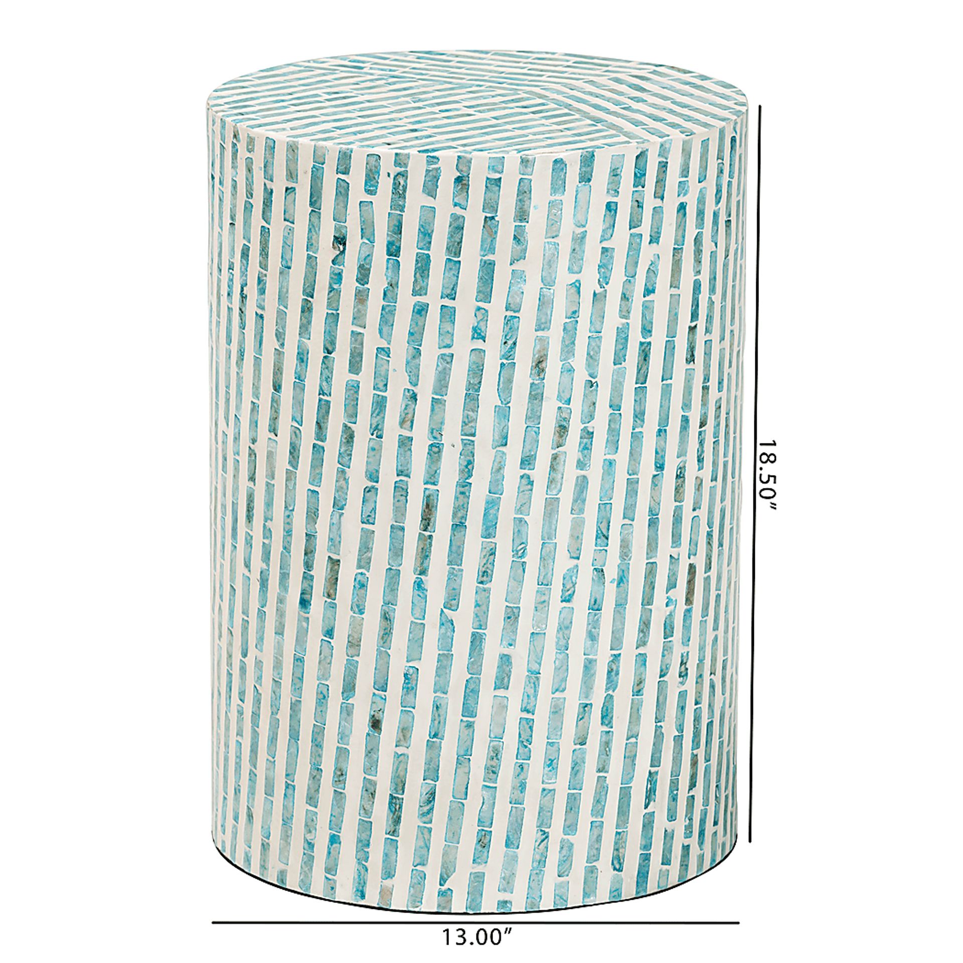 Muldrow Blue End Table - Image 7