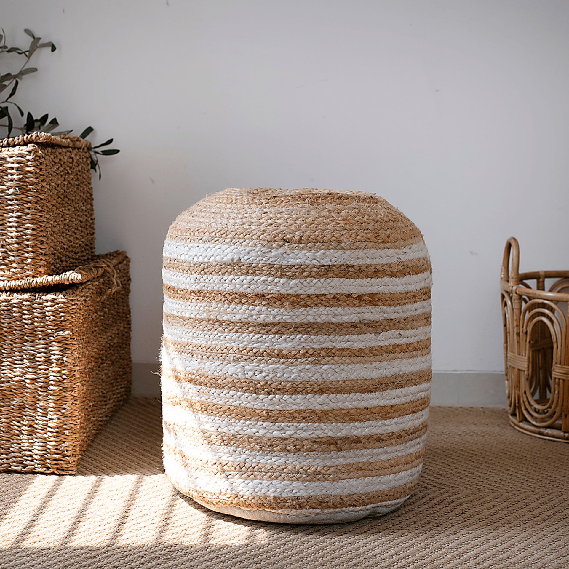 Mulemba Natural Pouf - Image 2