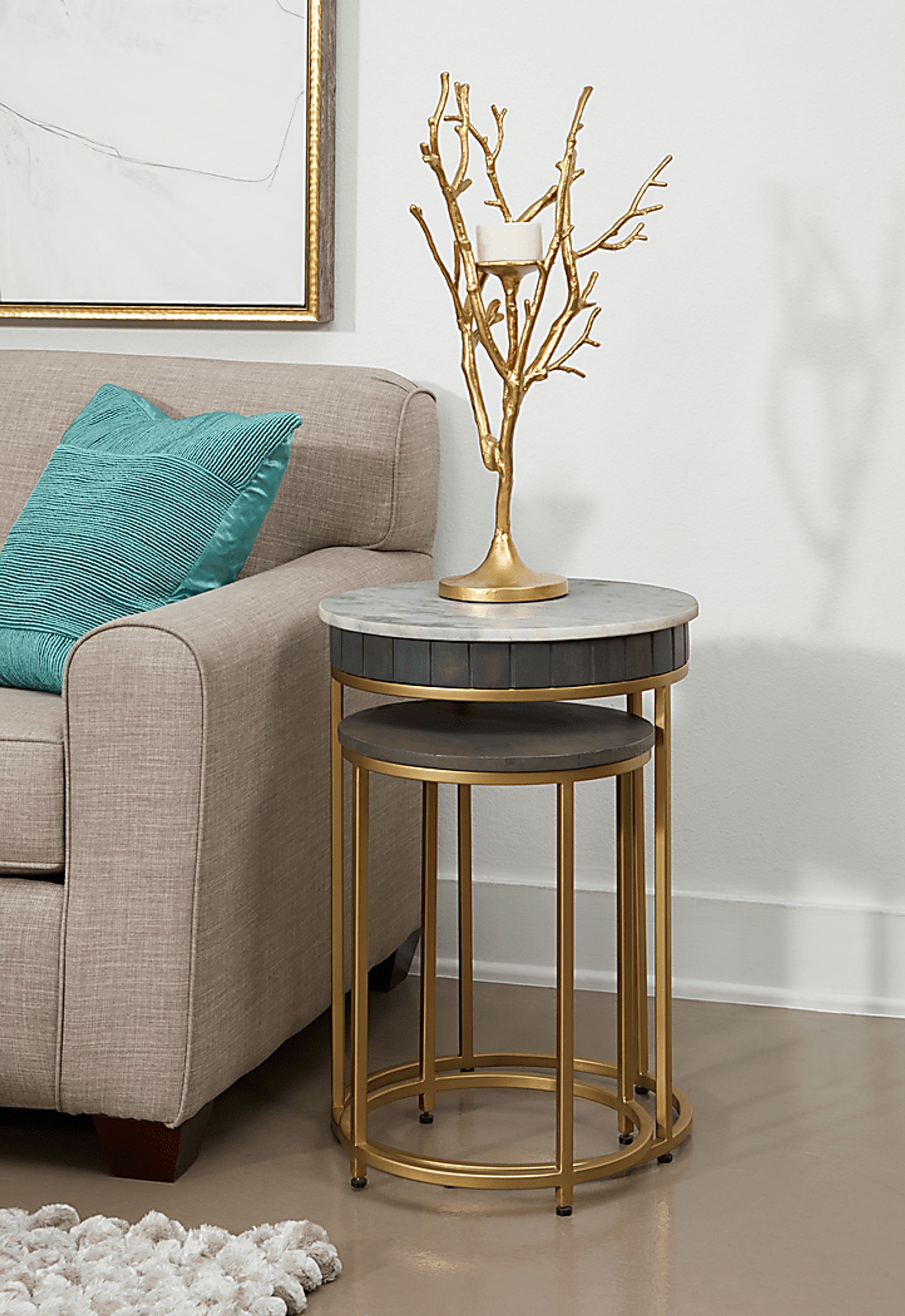 Mulga Gray Nesting End Table, Set of 2 - Image 2