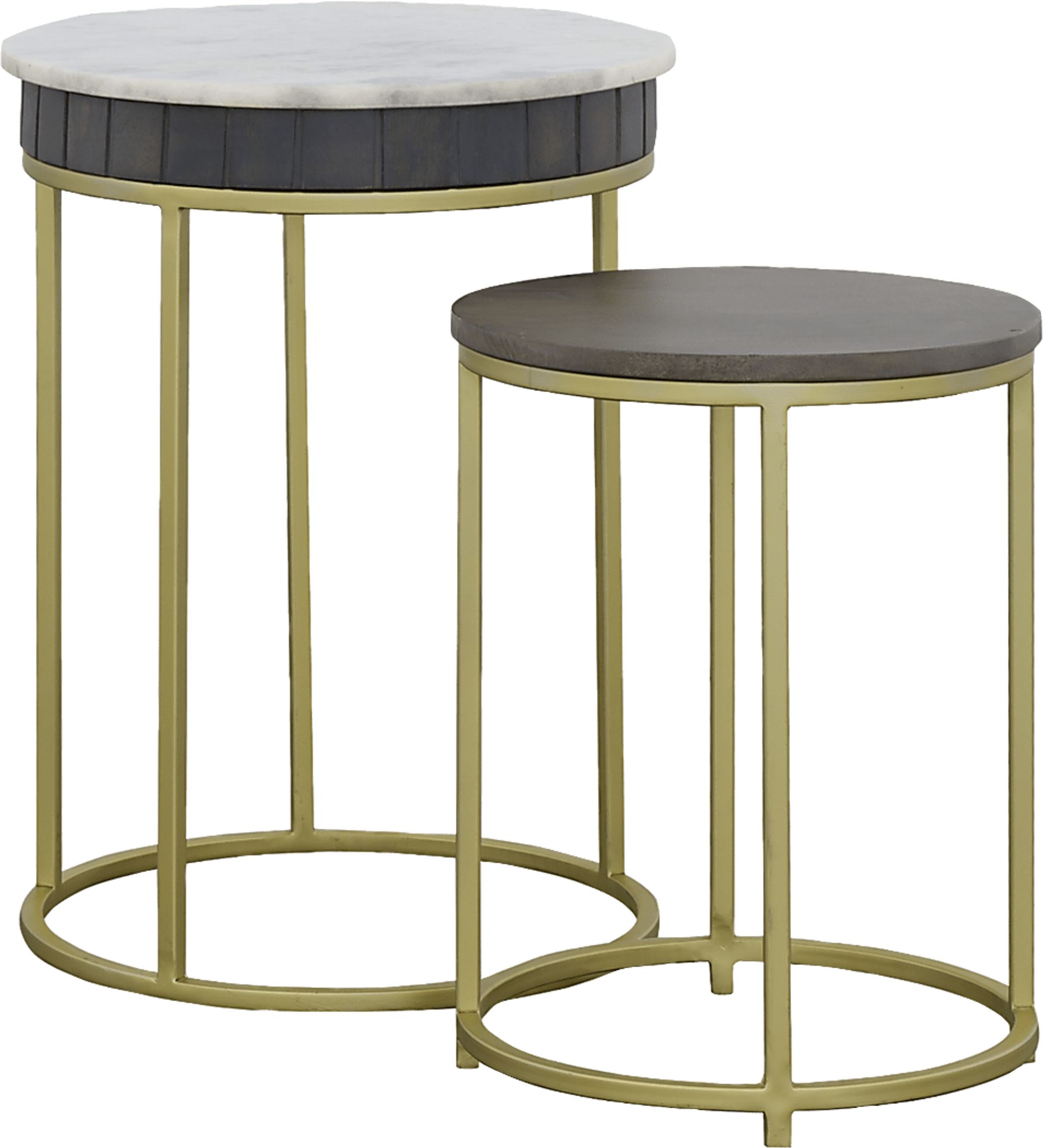 Mulga Gray Nesting End Table, Set of 2 - Image 1
