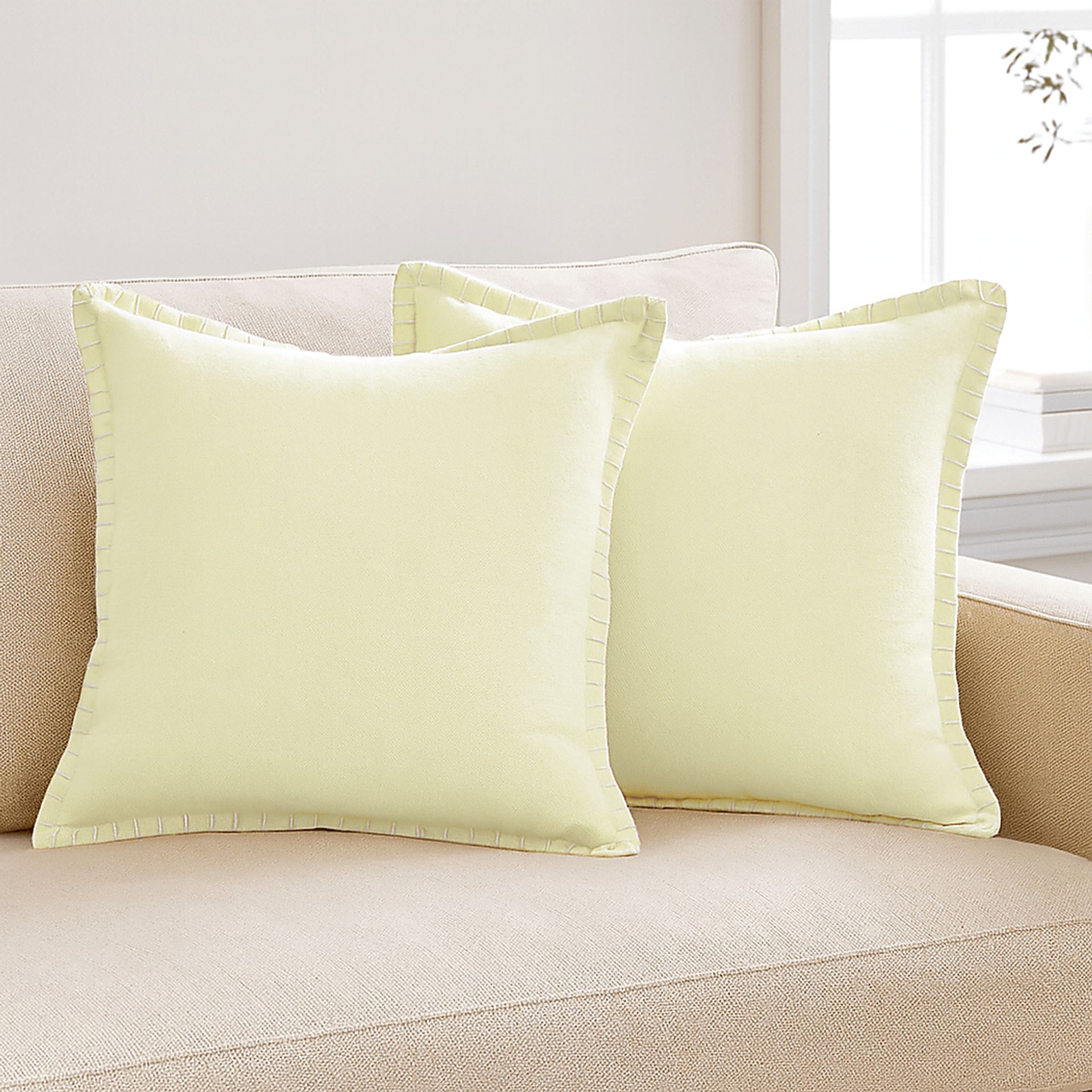 Mulland Yellow Pillow, Set of 2 - Image 2