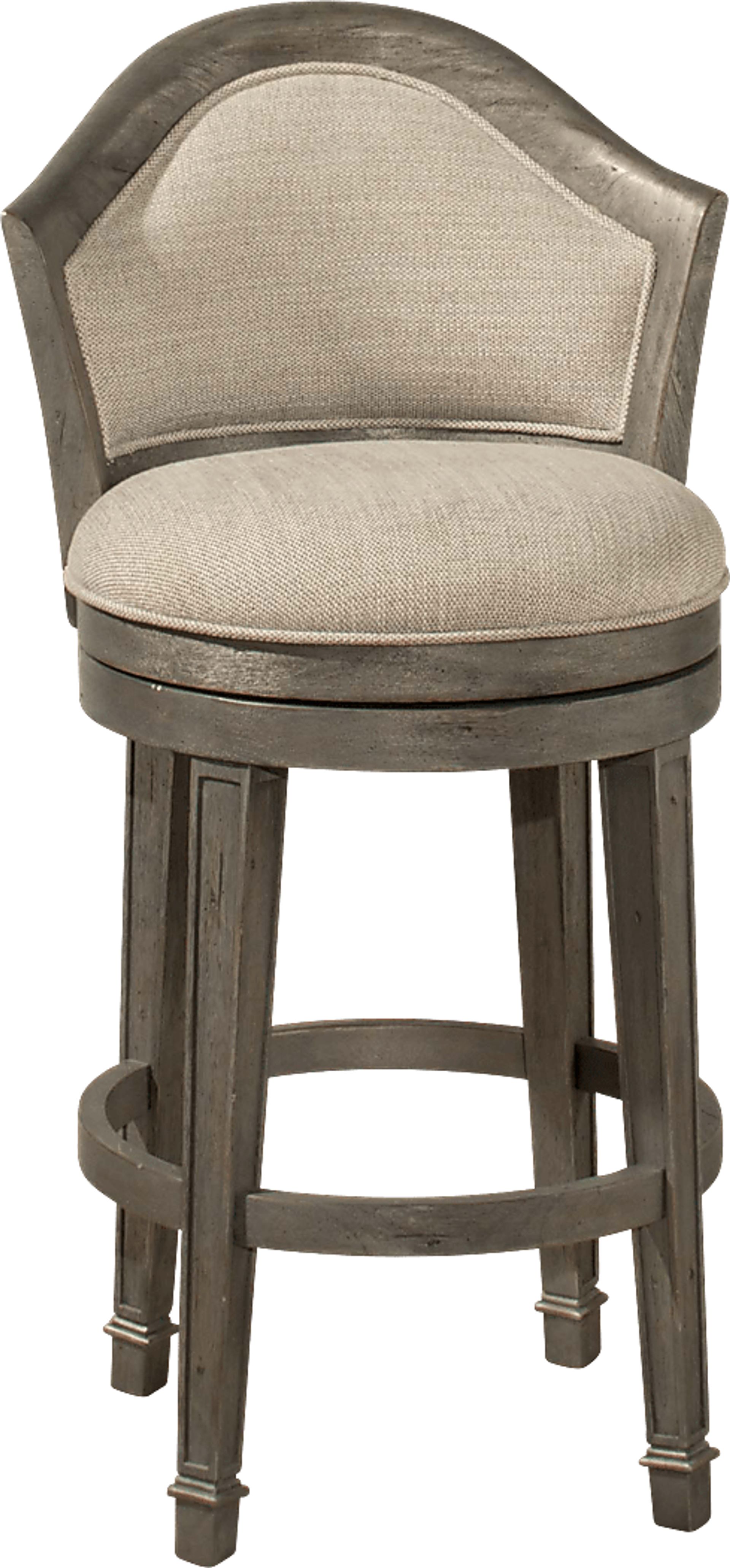 Mullein Gray Swivel Counter Height Stool - Image 3
