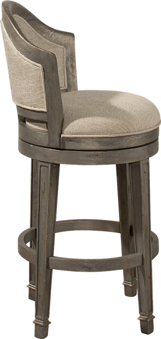 Mullein Gray Swivel Counter Height Stool - Thumbnail - Image 4