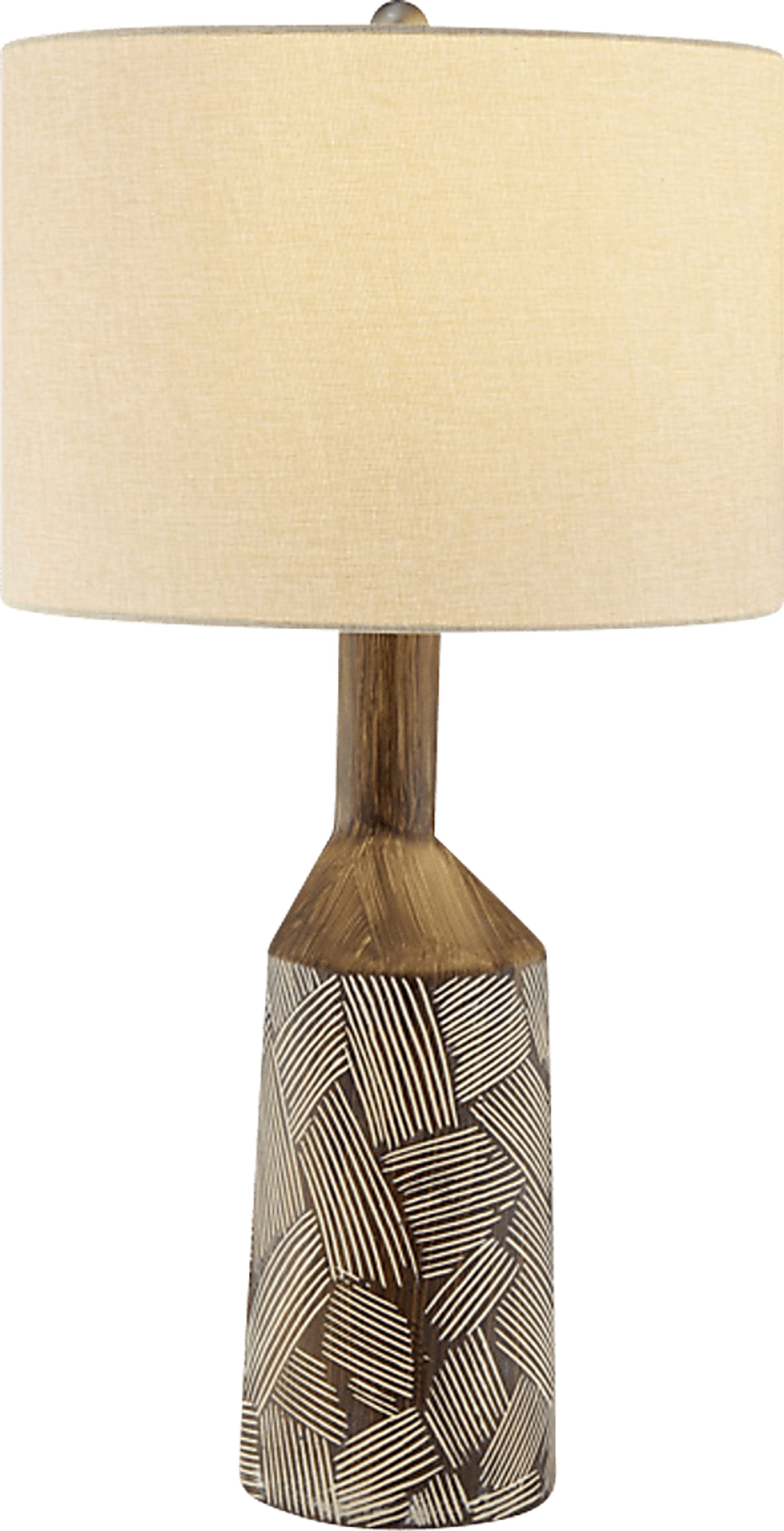 Mullett Bend Brown Lamp - Image 1