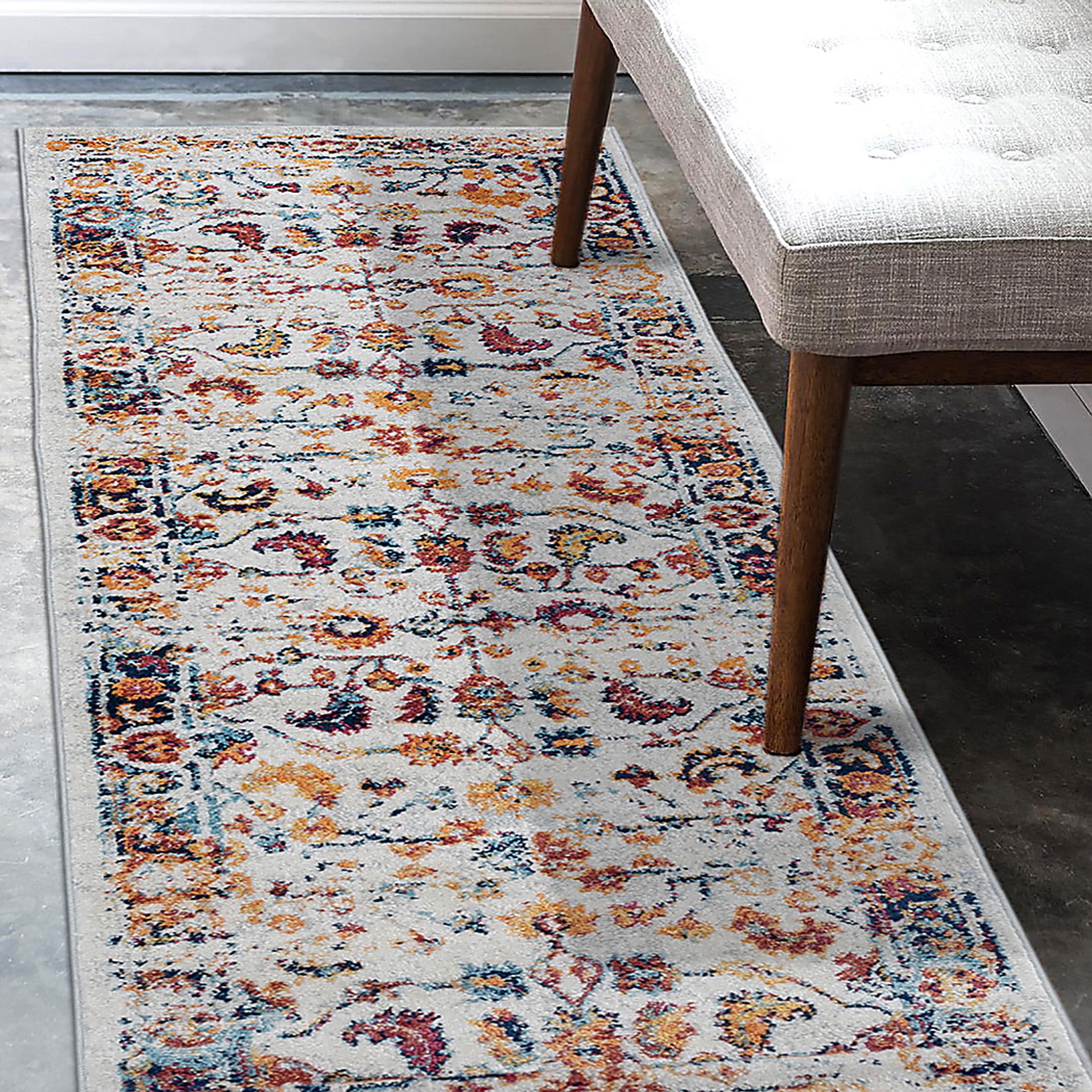 Mulmeda Orange 2'6 x 10'3 Runner Rug - Image 2