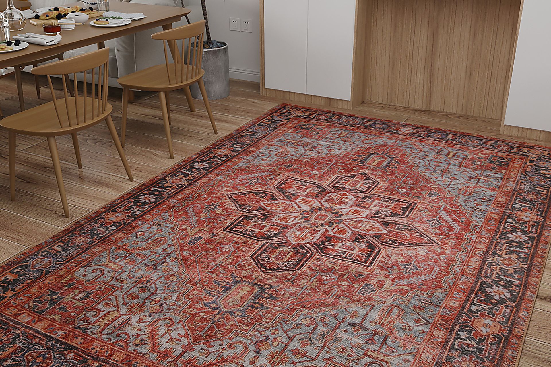 Mulvista Red 5' x 7'6 Rug - Image 2