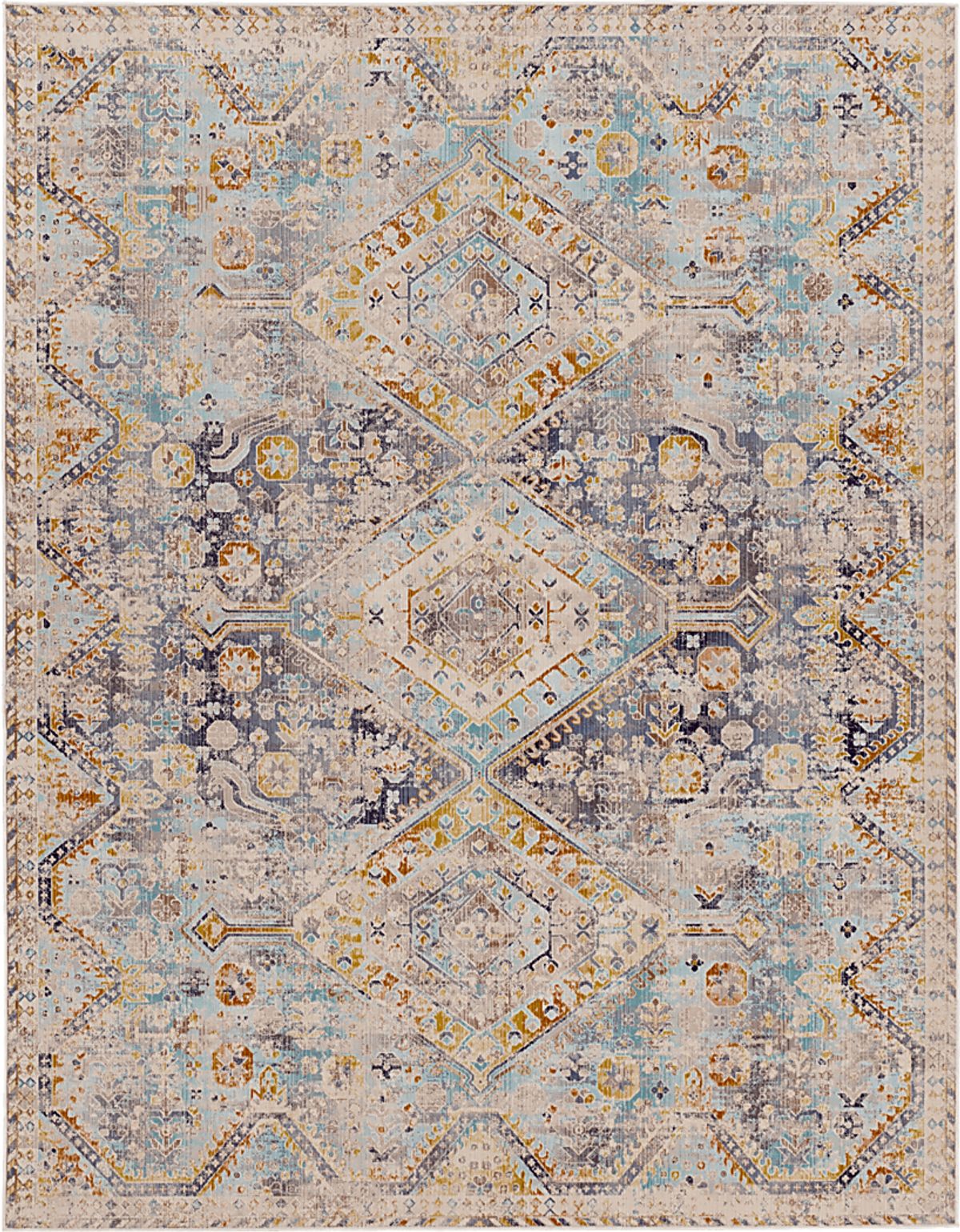 Mumbai Amber Beige,Yellow Polypropylene Fabric Outdoor Rug | Rooms to Go