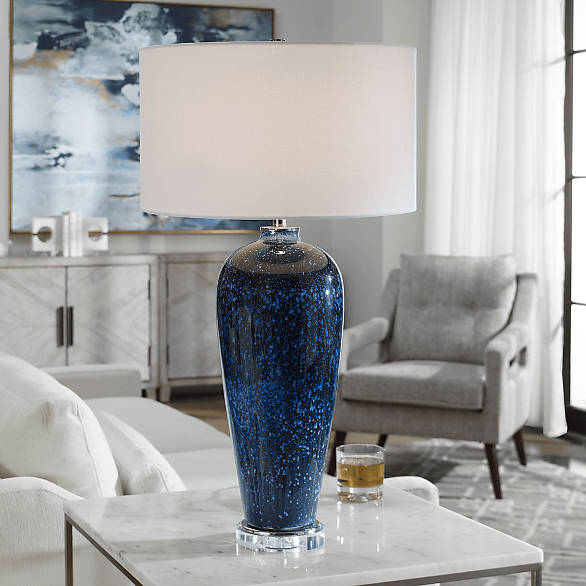 Munsi Avenue Blue Lamp - Image 6