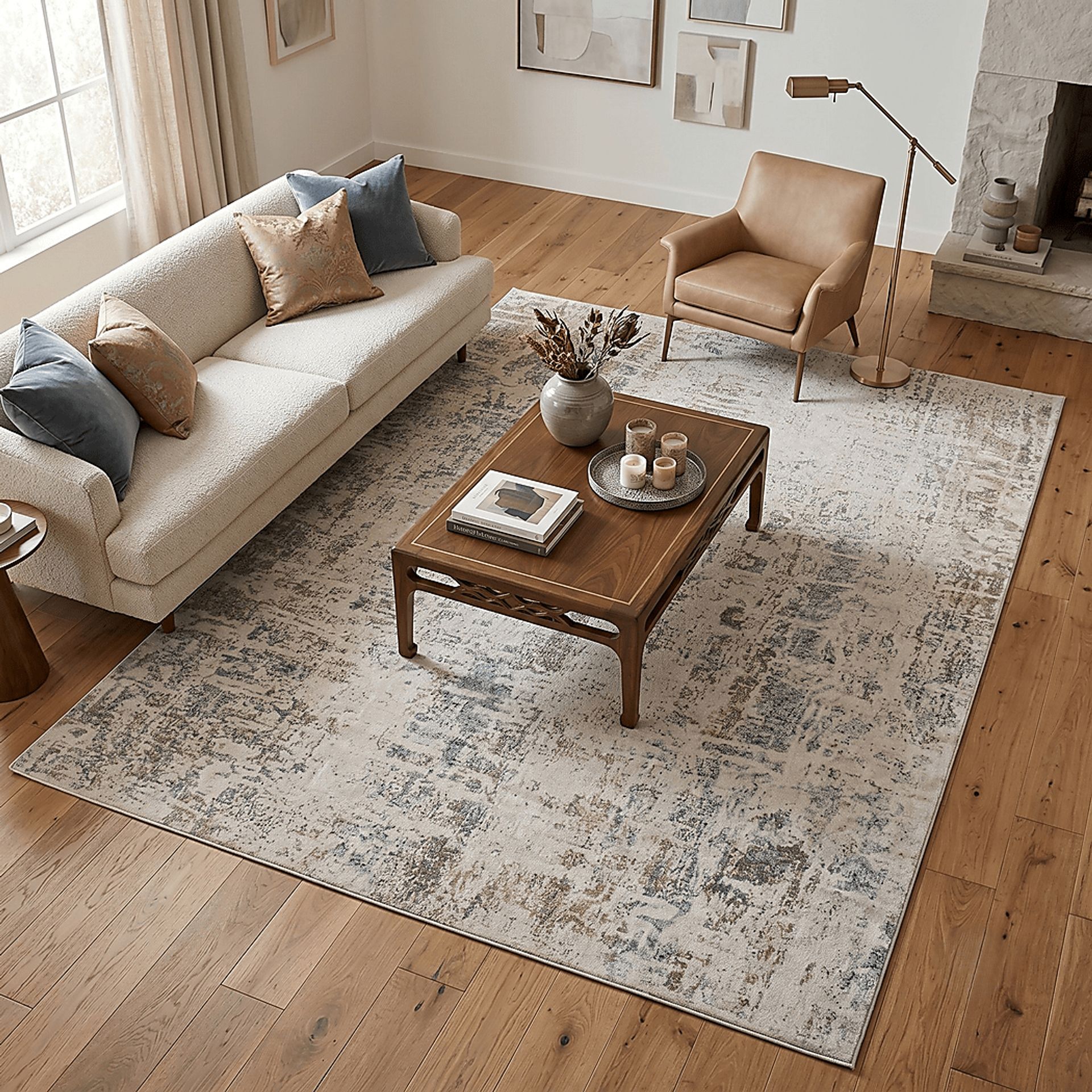 Muntry Cream/Multi 5'3 x 7'3 Rug - Image 7