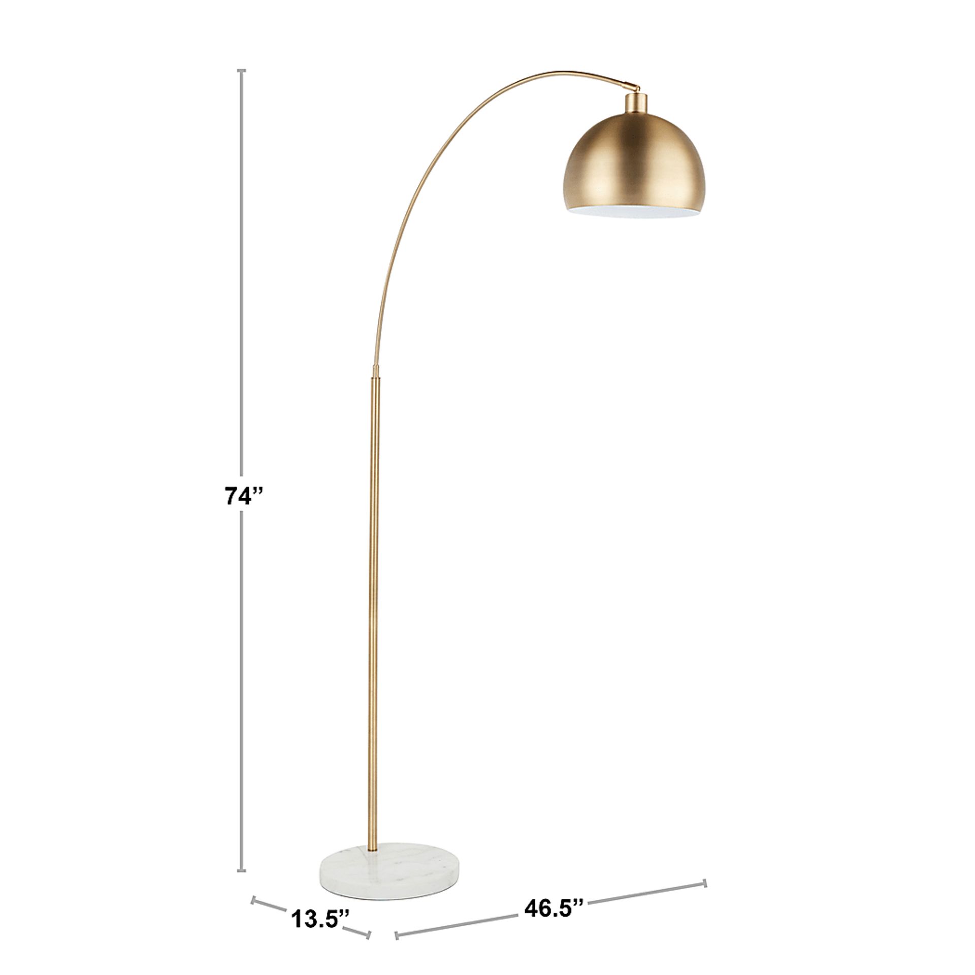 Murat Gold Yellow Floor Lamp | Rooms to Go