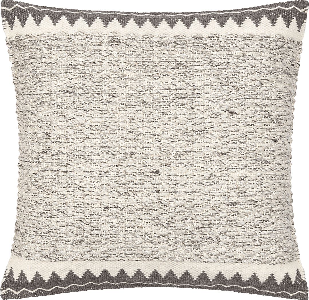 Muraty Charcoal Accent Pillow