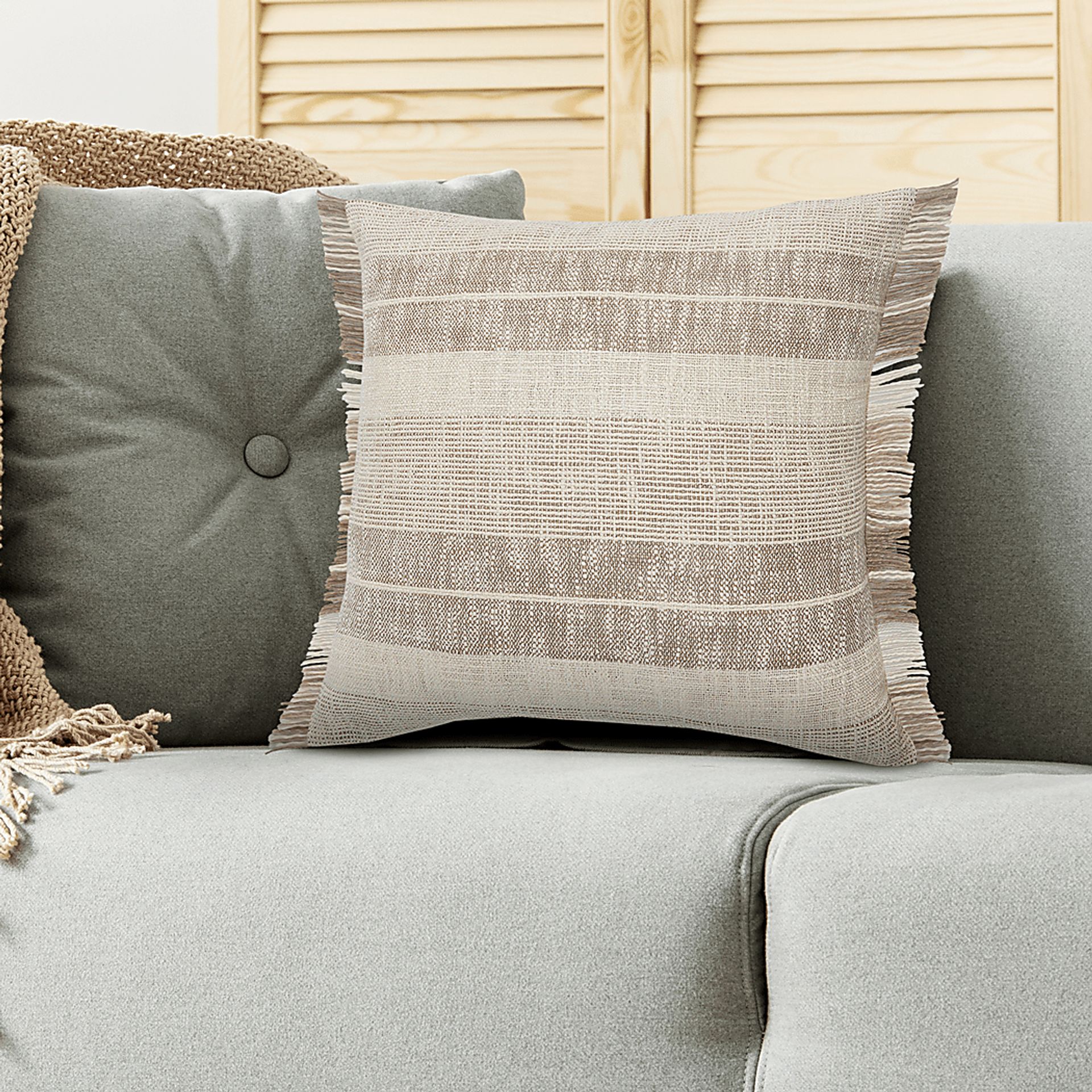 Muriq Beige Pillow, Set of 2 - Image 2