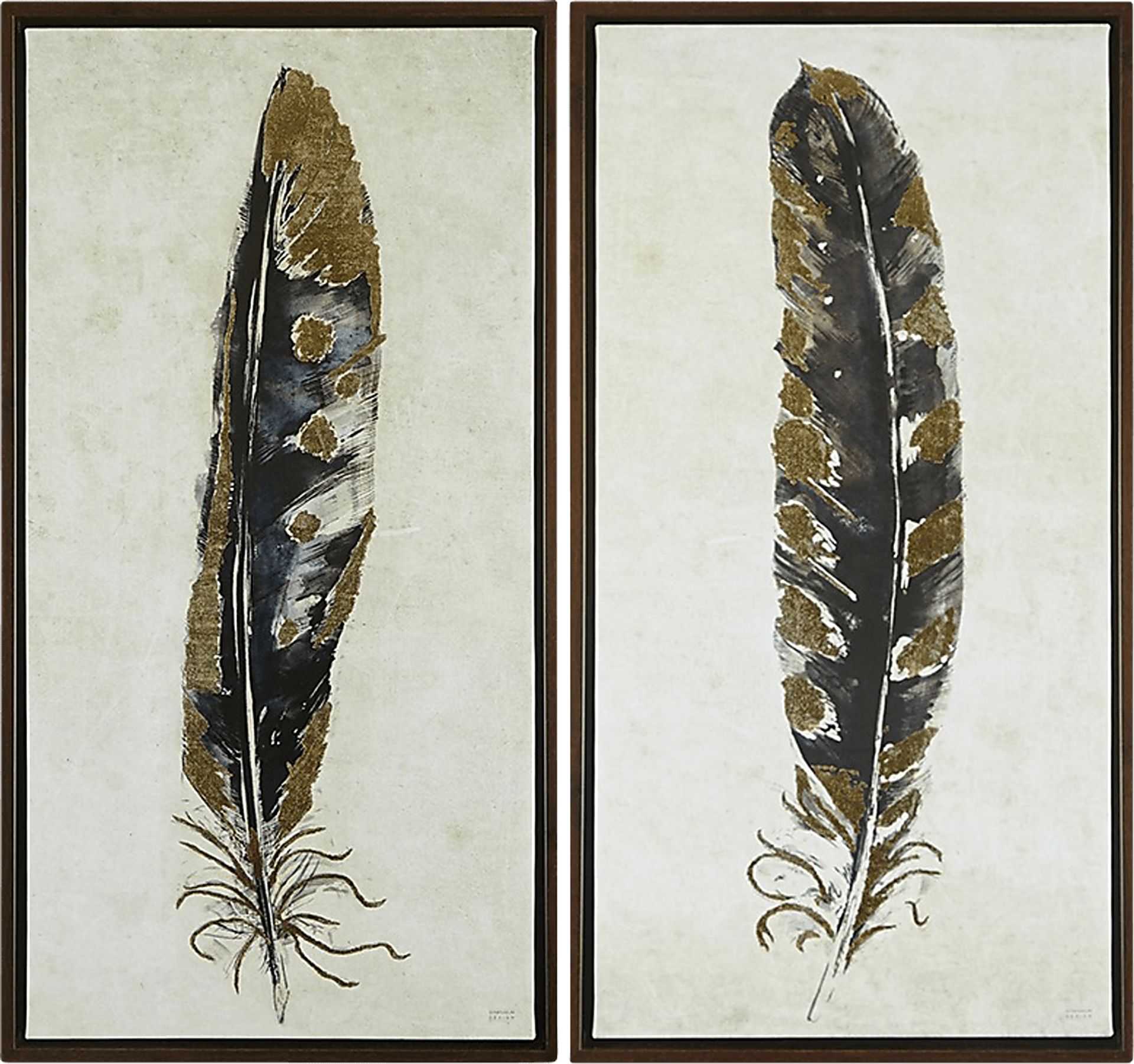 Murmansk Yellow Artwork, Set of 2 - Image 1