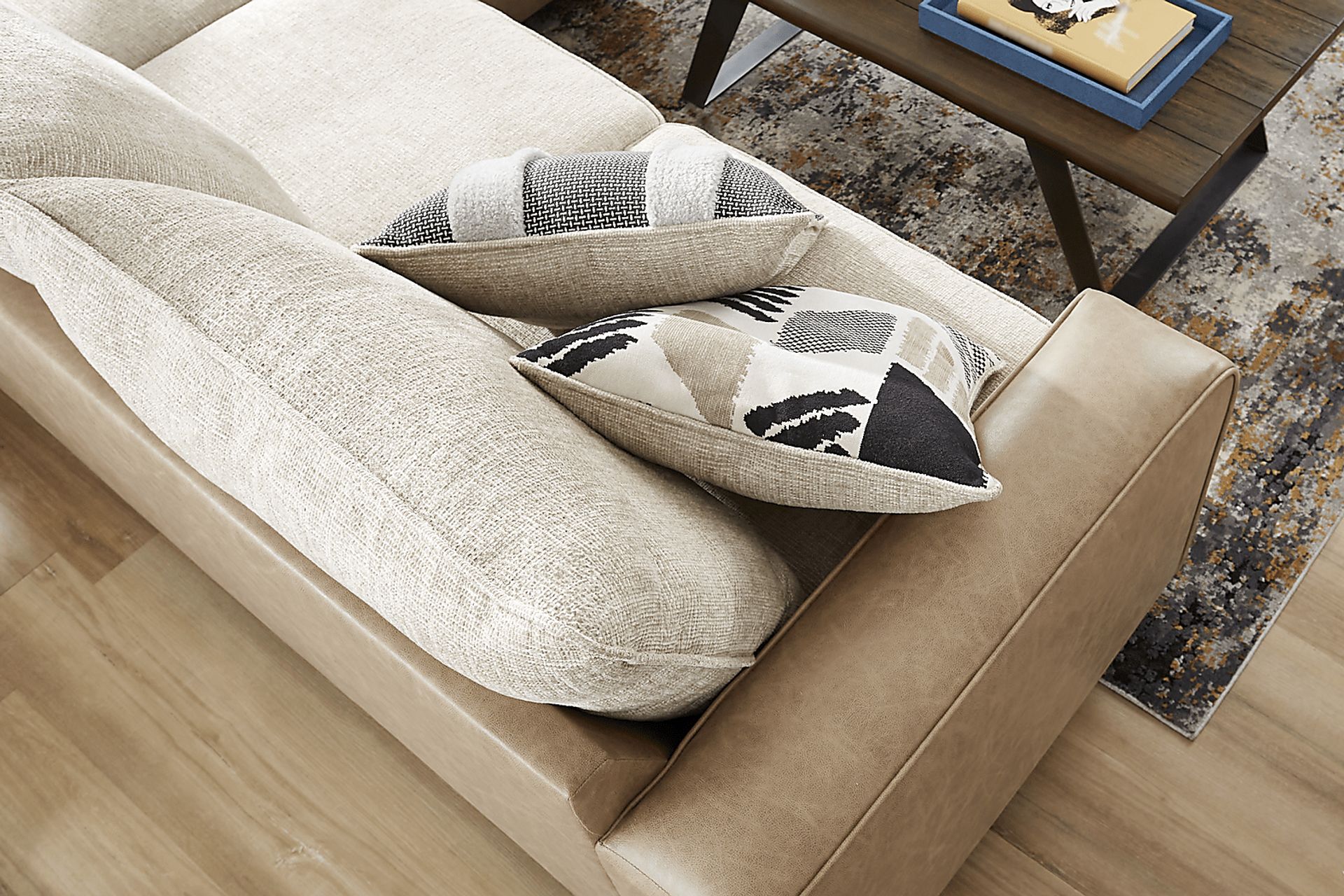Murphy Beige 3 Pc Sectional - Image 5
