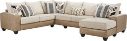 3 pc right arm chaise sectional