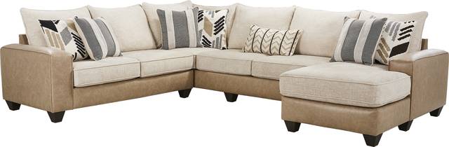 Murphy Beige 3 Pc Sectional - Thumbnail - Image 1