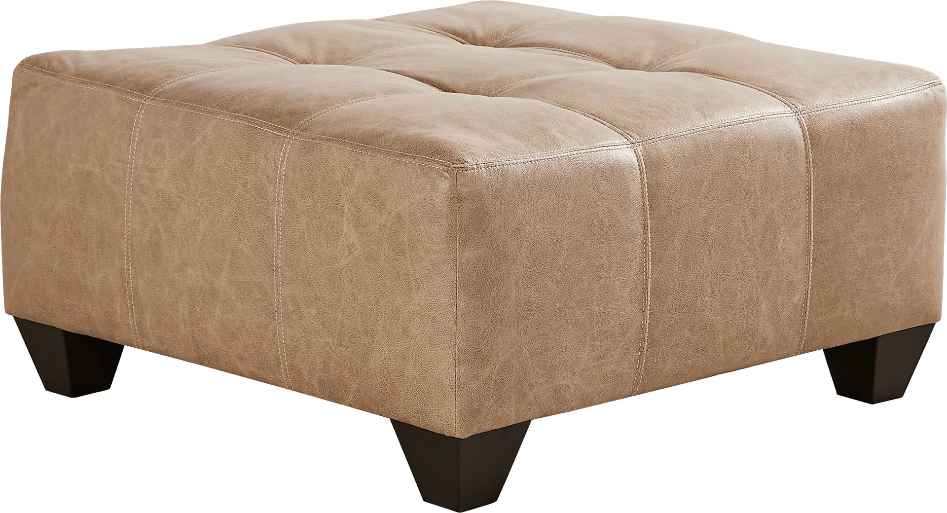 Murphy Beige Cocktail Ottoman - Image 2