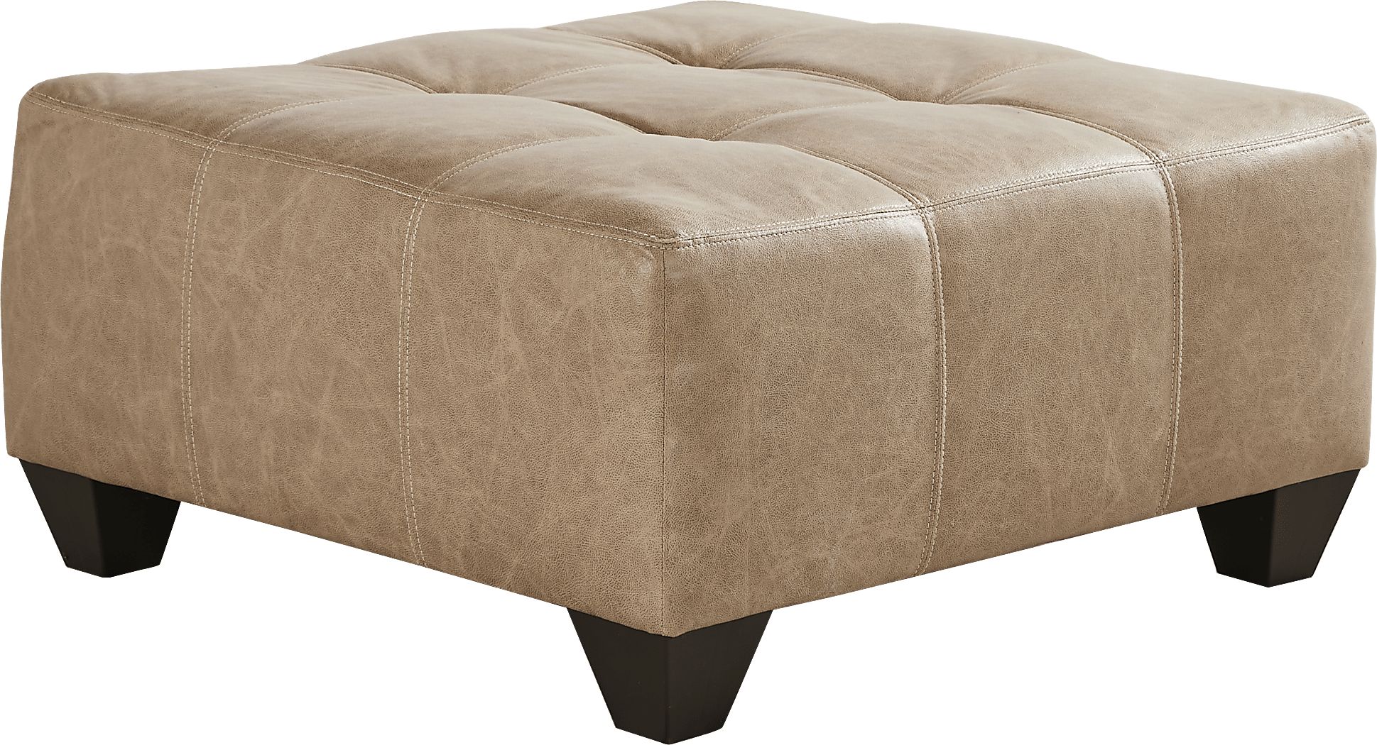 Murphy Beige Cocktail Ottoman