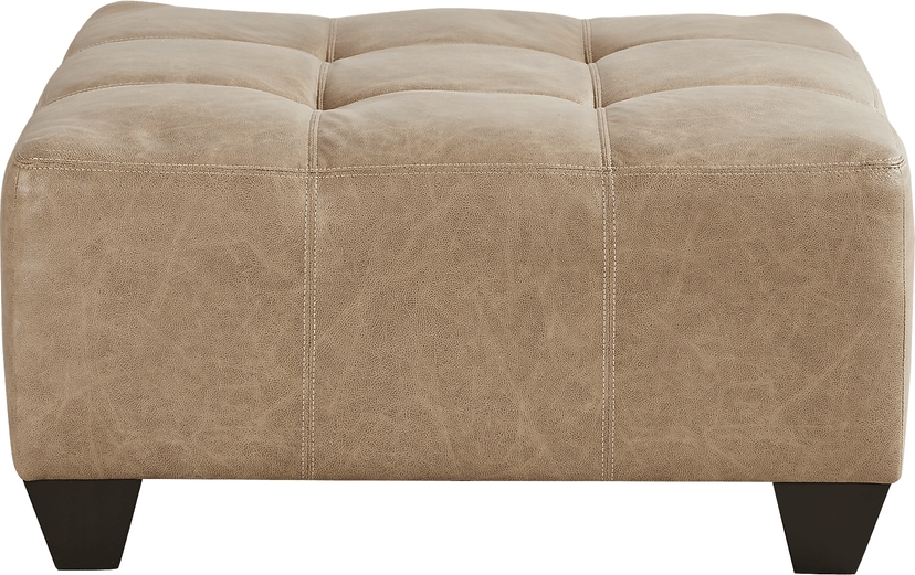 Murphy Beige Cocktail Ottoman