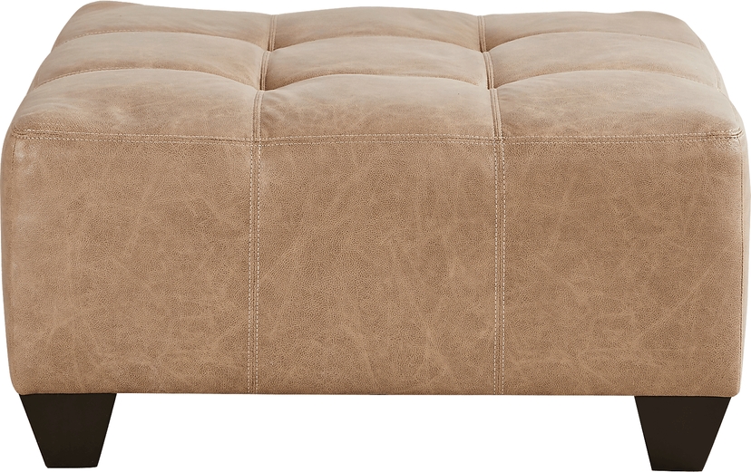 Murphy Beige Cocktail Ottoman