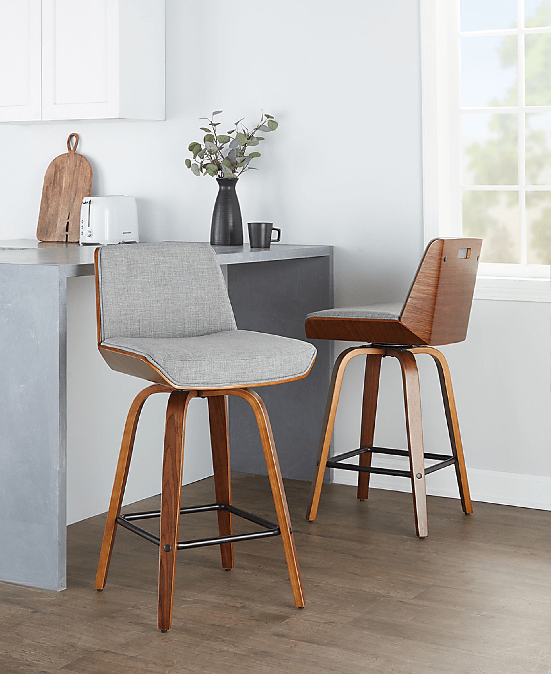 Murpolk Gray Counter Height Stool, Set of 2 - Image 3
