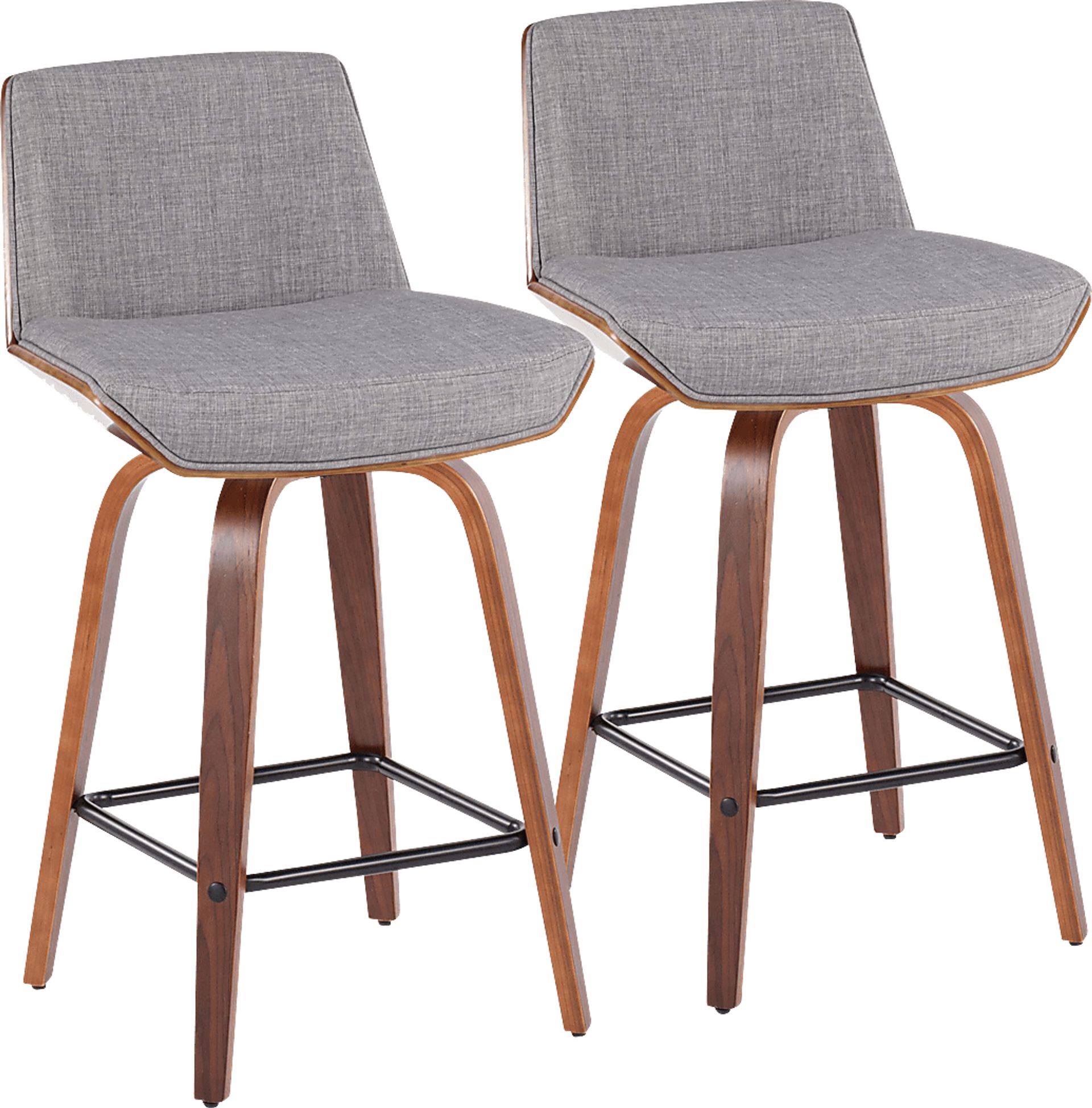 Murpolk Gray Counter Height Stool, Set of 2 - Image 1