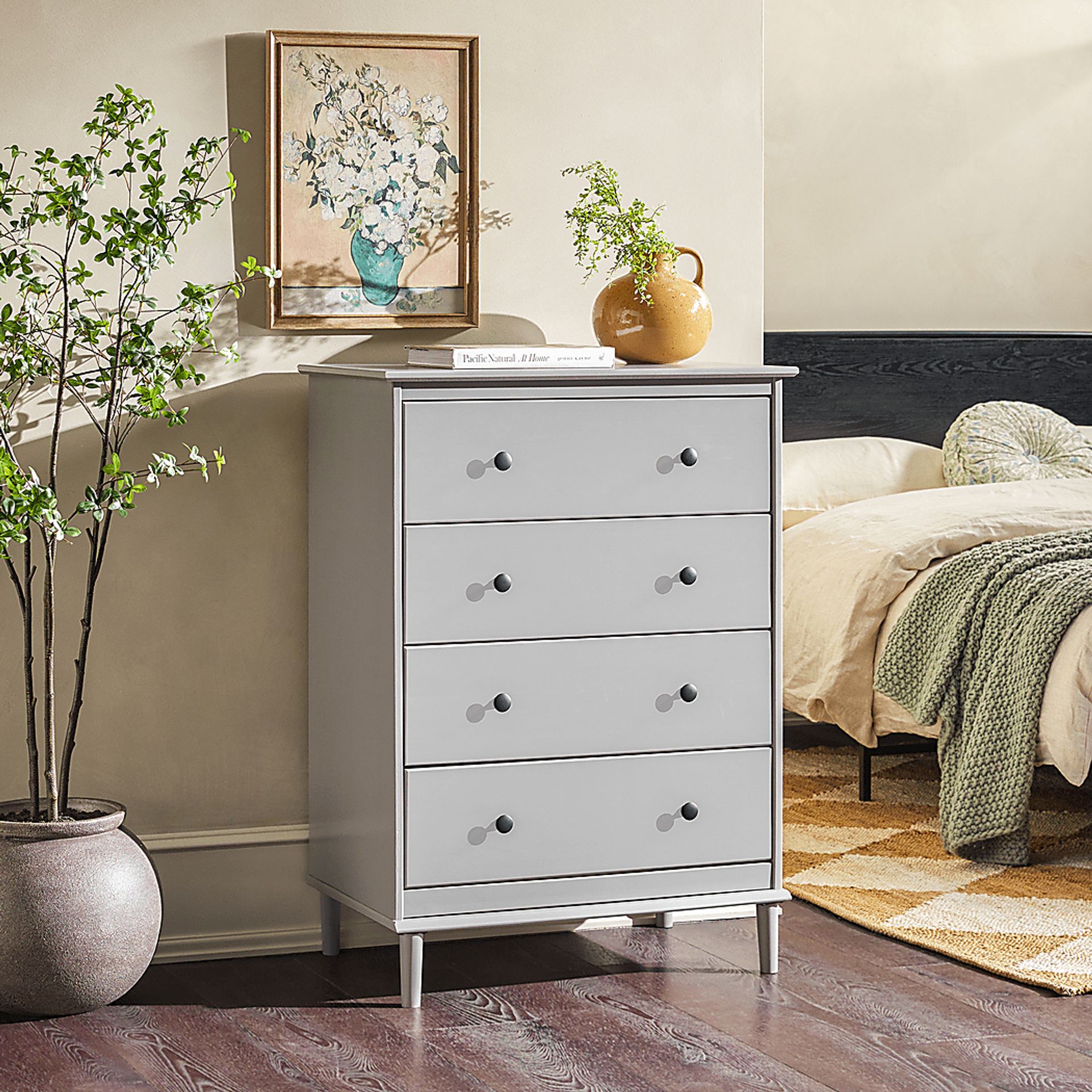 Murrell Gray 4 Drawer Dresser - Image 2