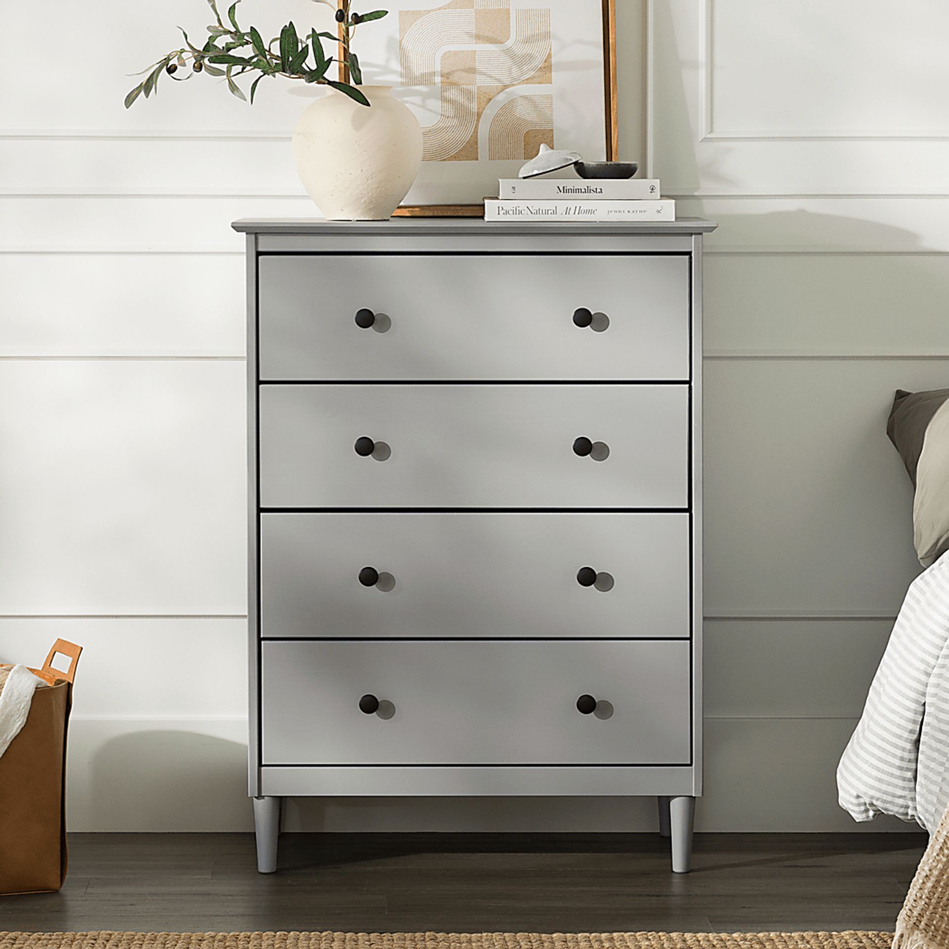 Murrell Gray 4 Drawer Dresser - Image 5