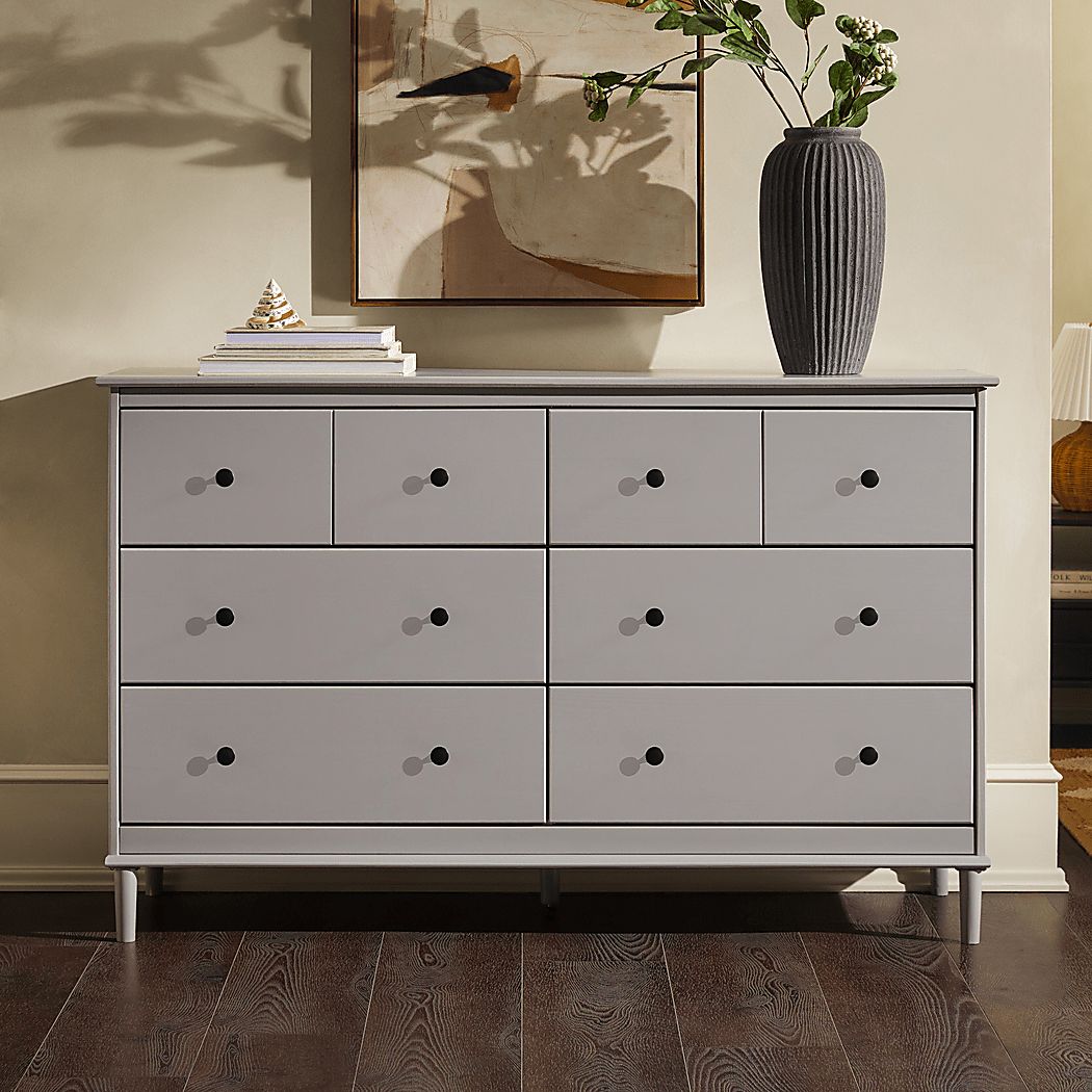 grey dresser for bedroom Holliwill 10 Drawer Dresser, 59 inch Bedroom, Chest of Drawers for TV Stand, Closet Storage and Organization, Gray, Adult Unisex, Size but also as a TV stand in the living room Rainier Grey Queen Bed, Dresser,