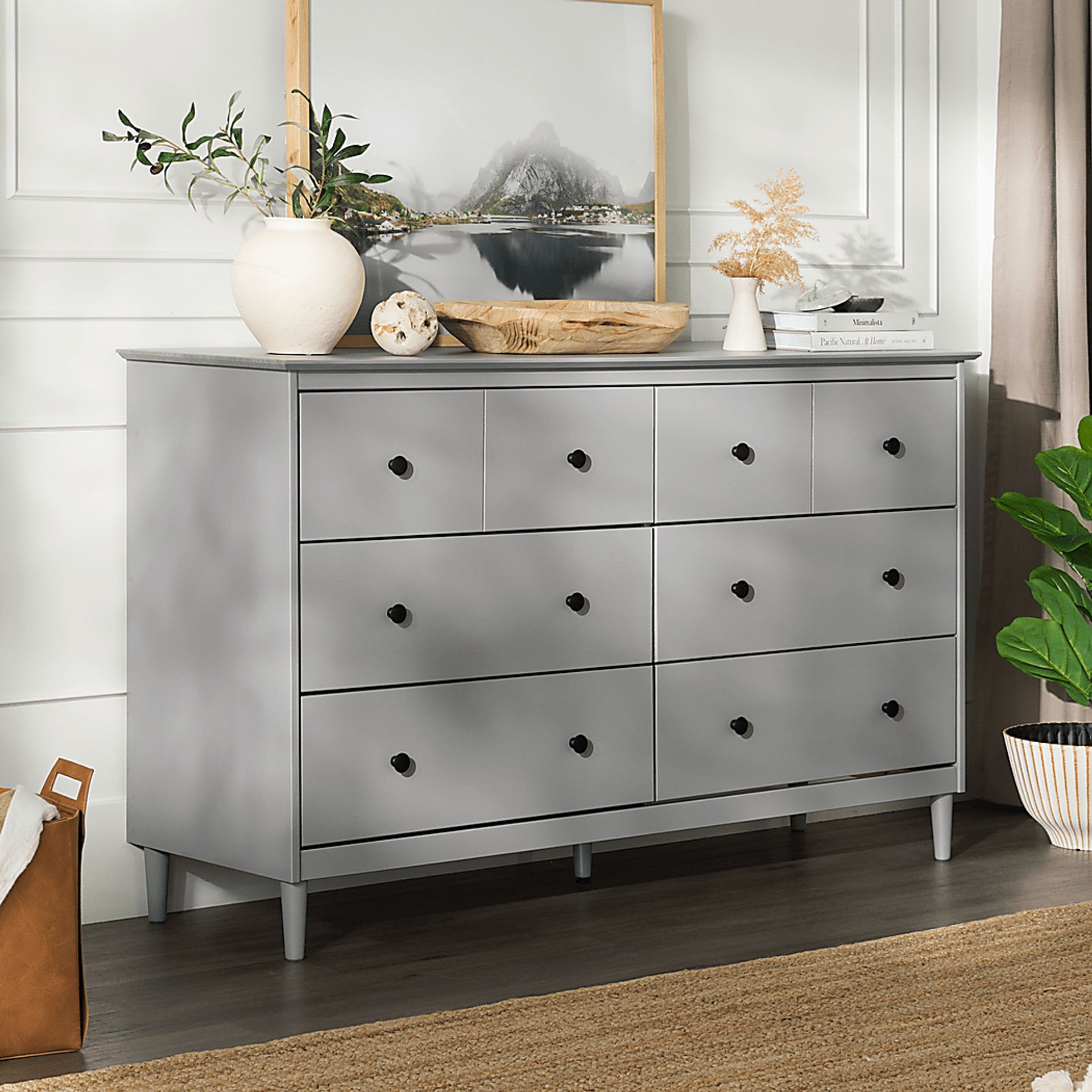 Murrell Gray 6 Drawer Dresser - Image 4