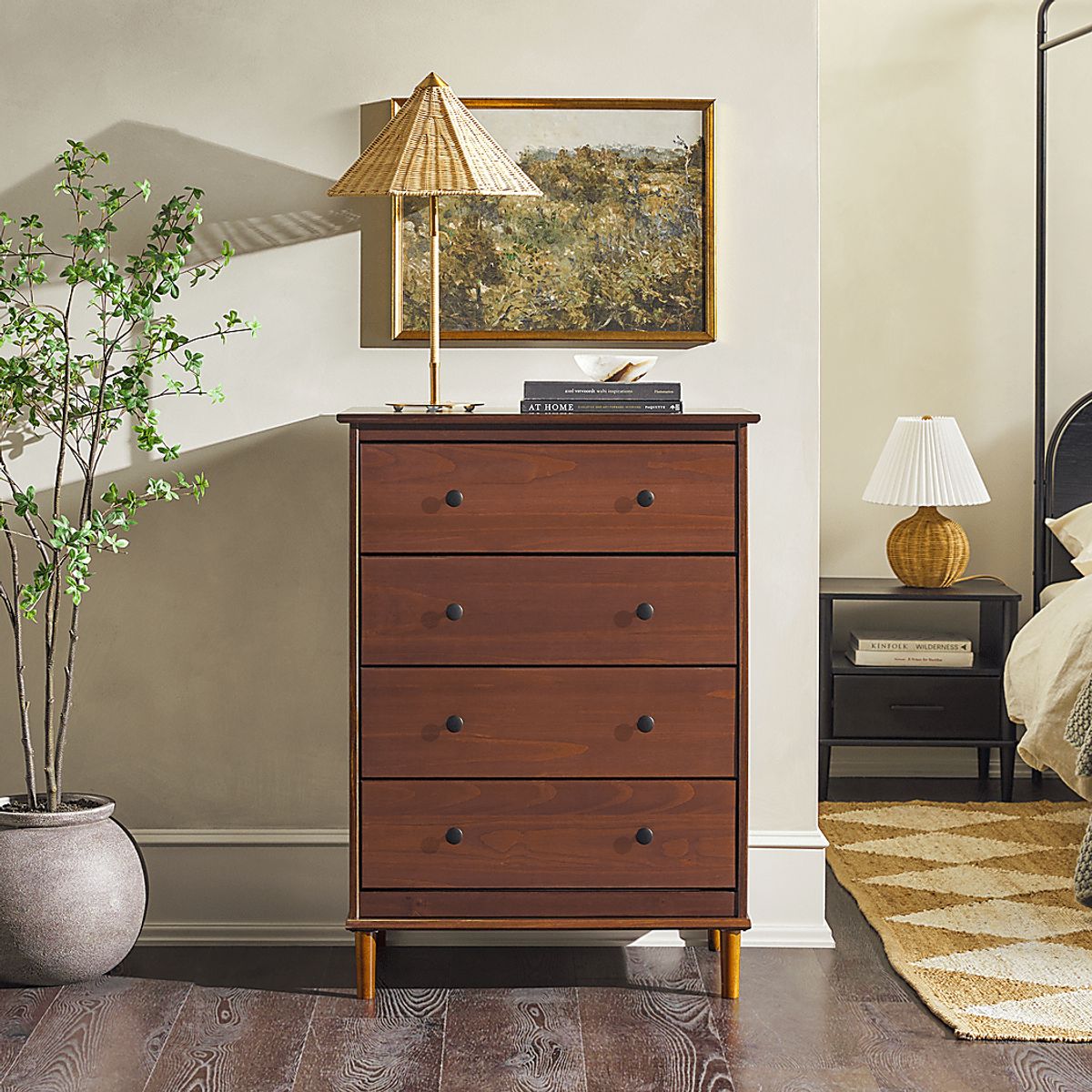 Murrell Walnut Dark Wood Dresser