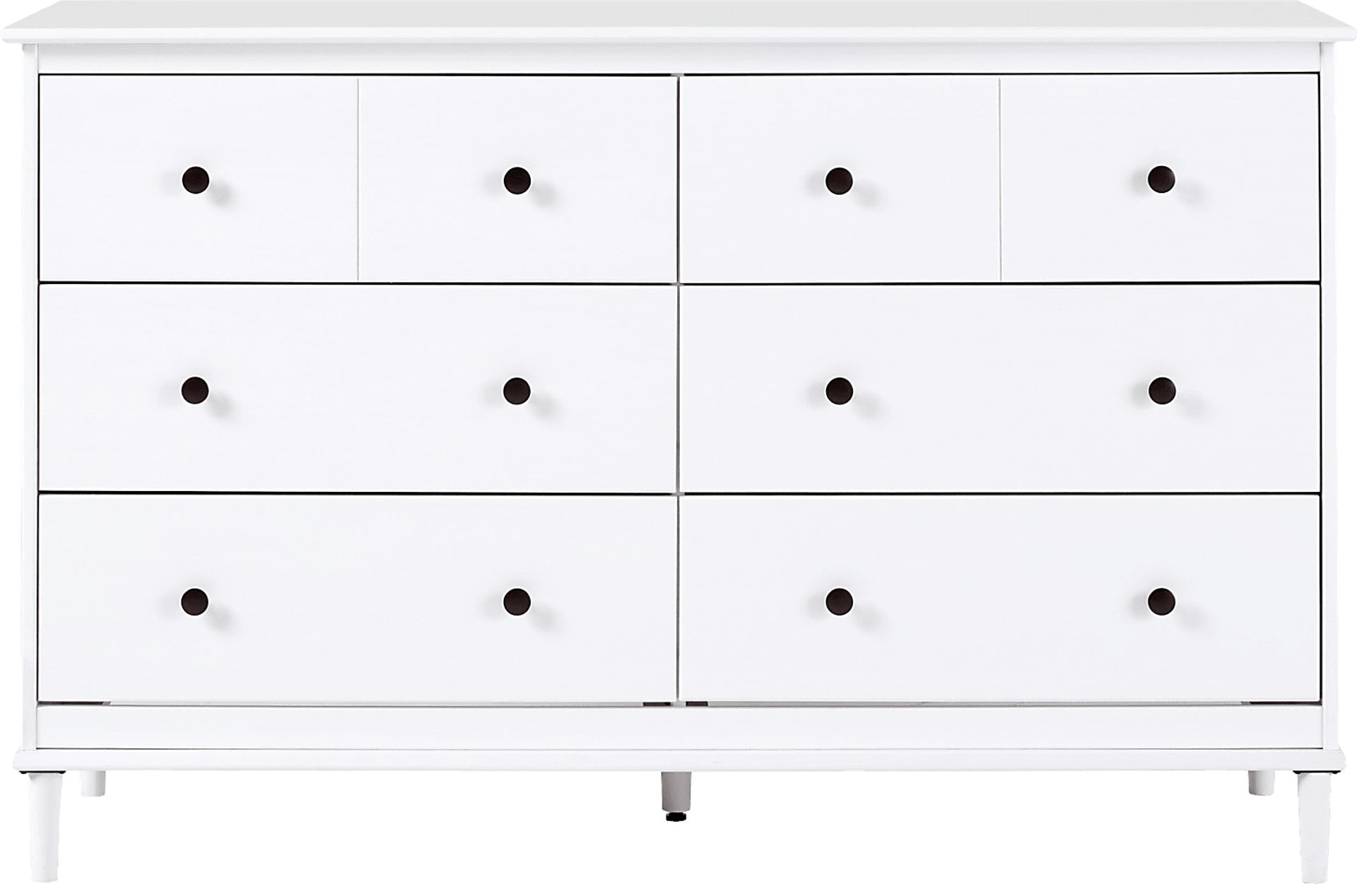 Murrell White 6 Drawer Dresser - Image 7