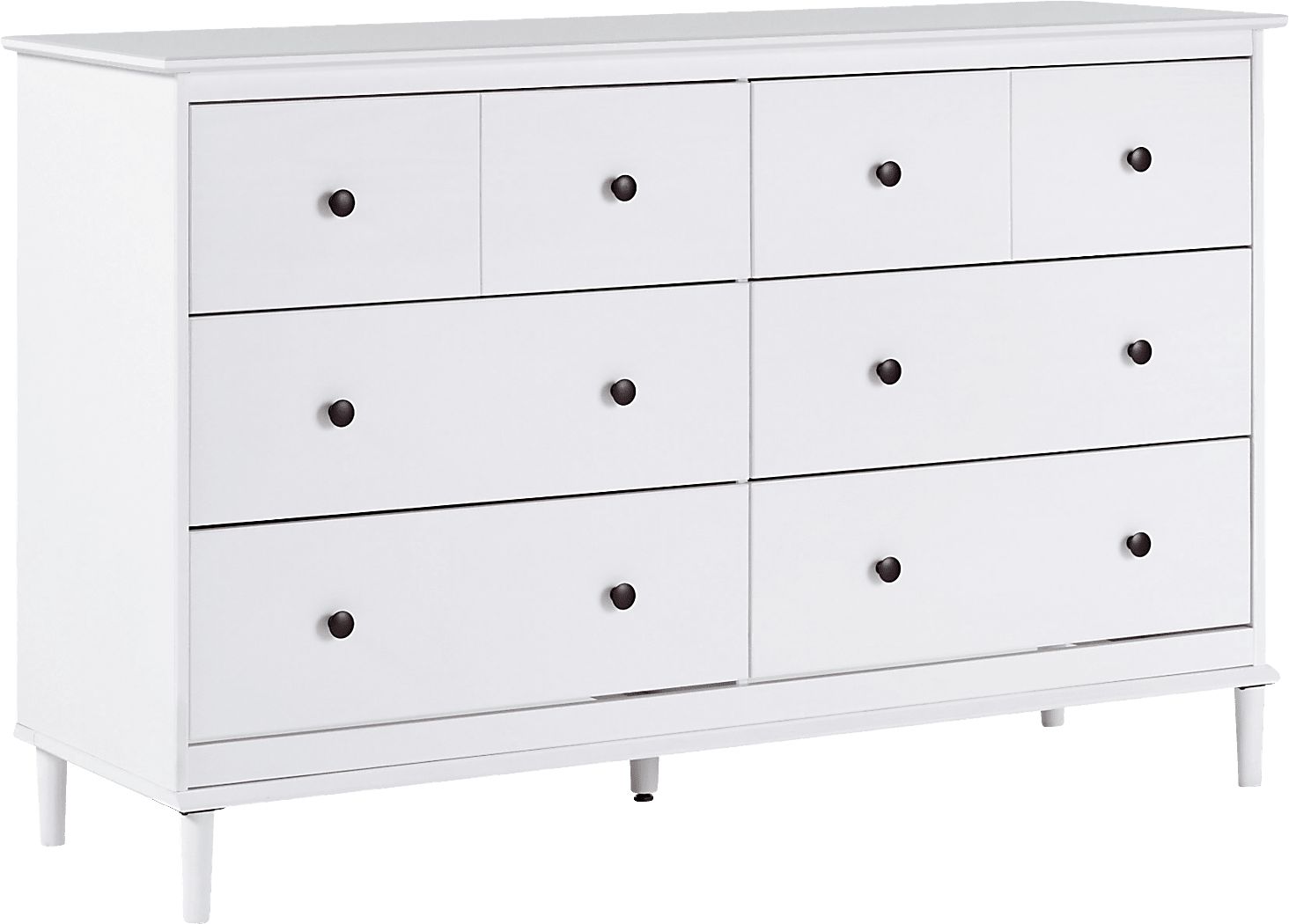 Murrell White 6 Drawer Dresser